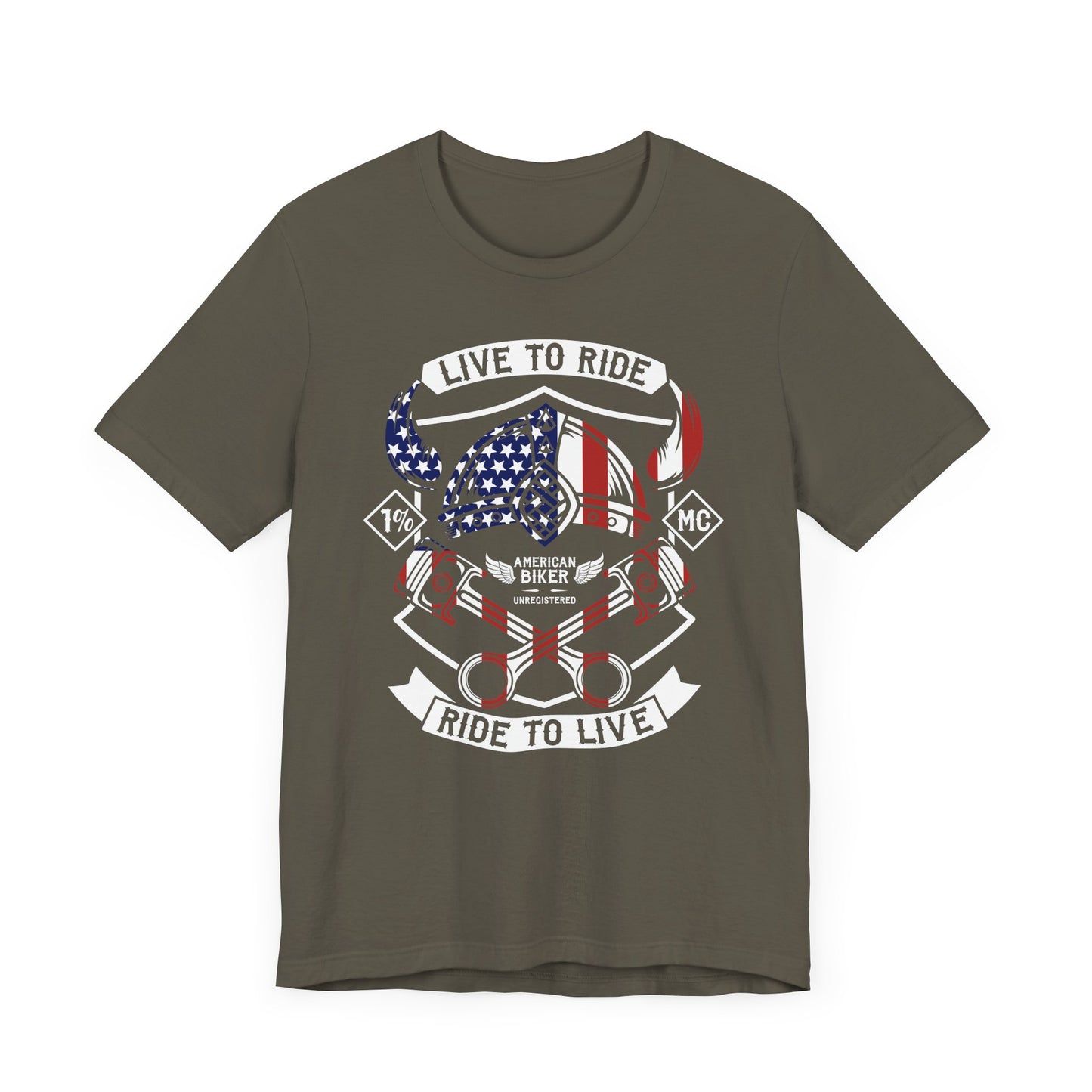 Live To Ride Ride To Live 1% MC Unisex Jersey Short Sleeve Tee