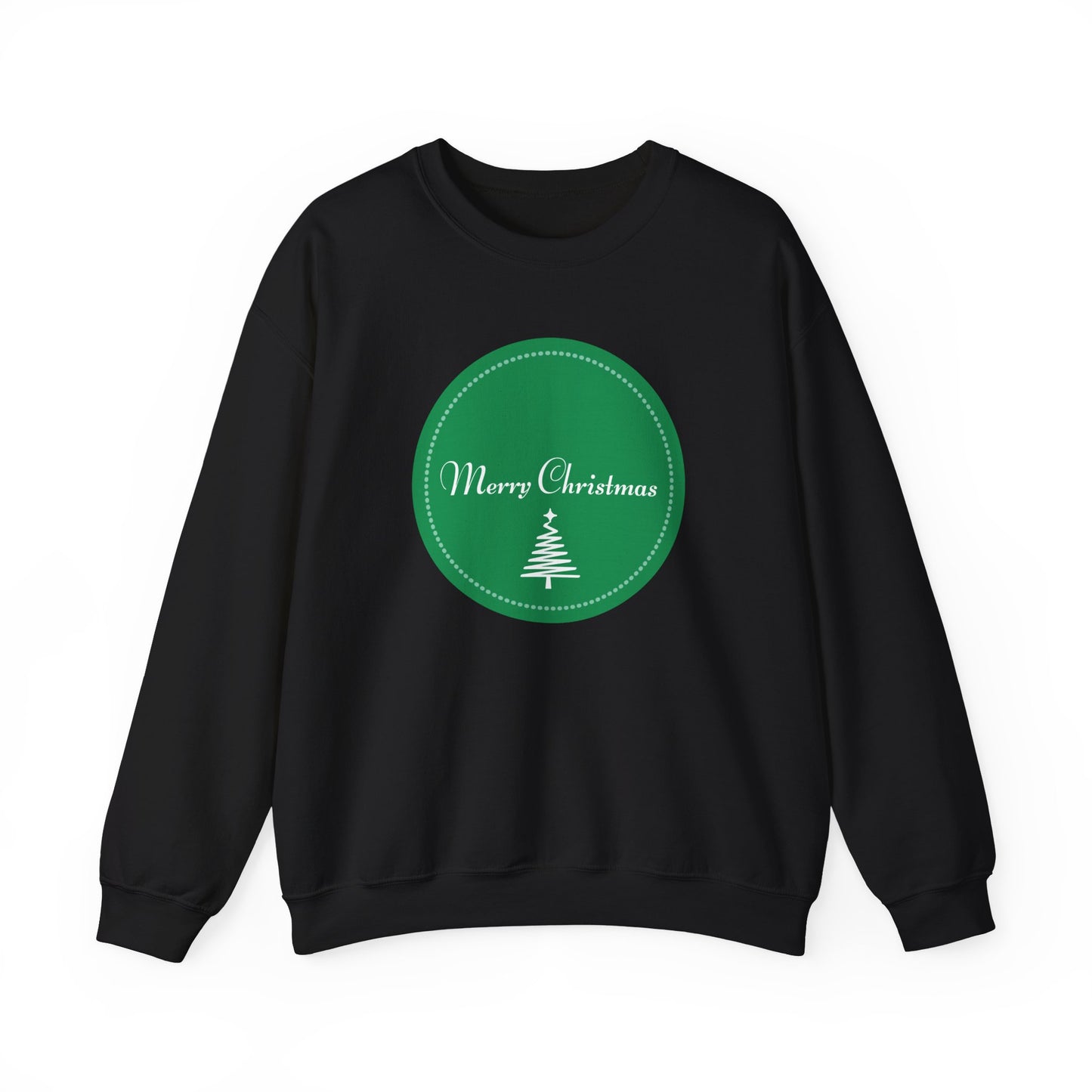 Unisex Heavy Blend Crewneck Sweatshirt Merry Christmas Tree Design 🎄✨