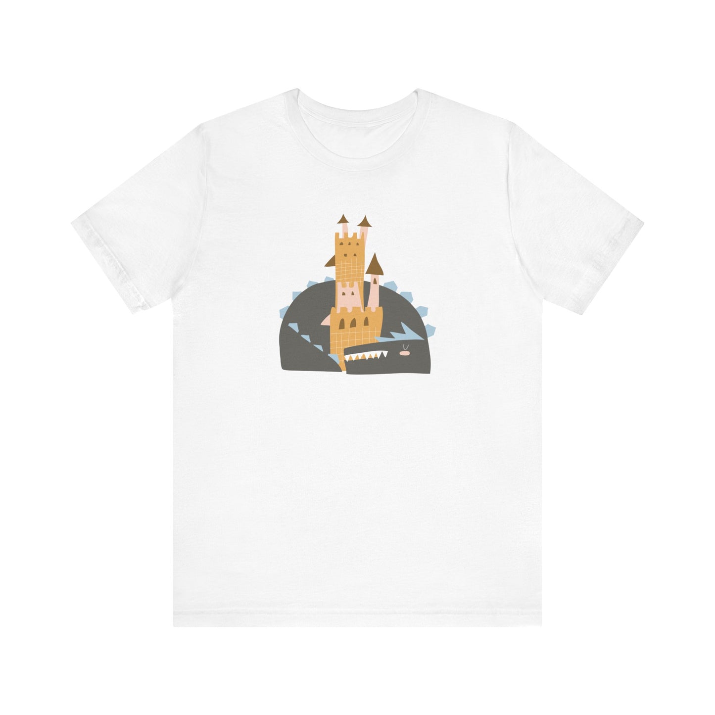 Unisex Jersey Short Sleeve Tee Dragon Dreams Cute Castle Nap