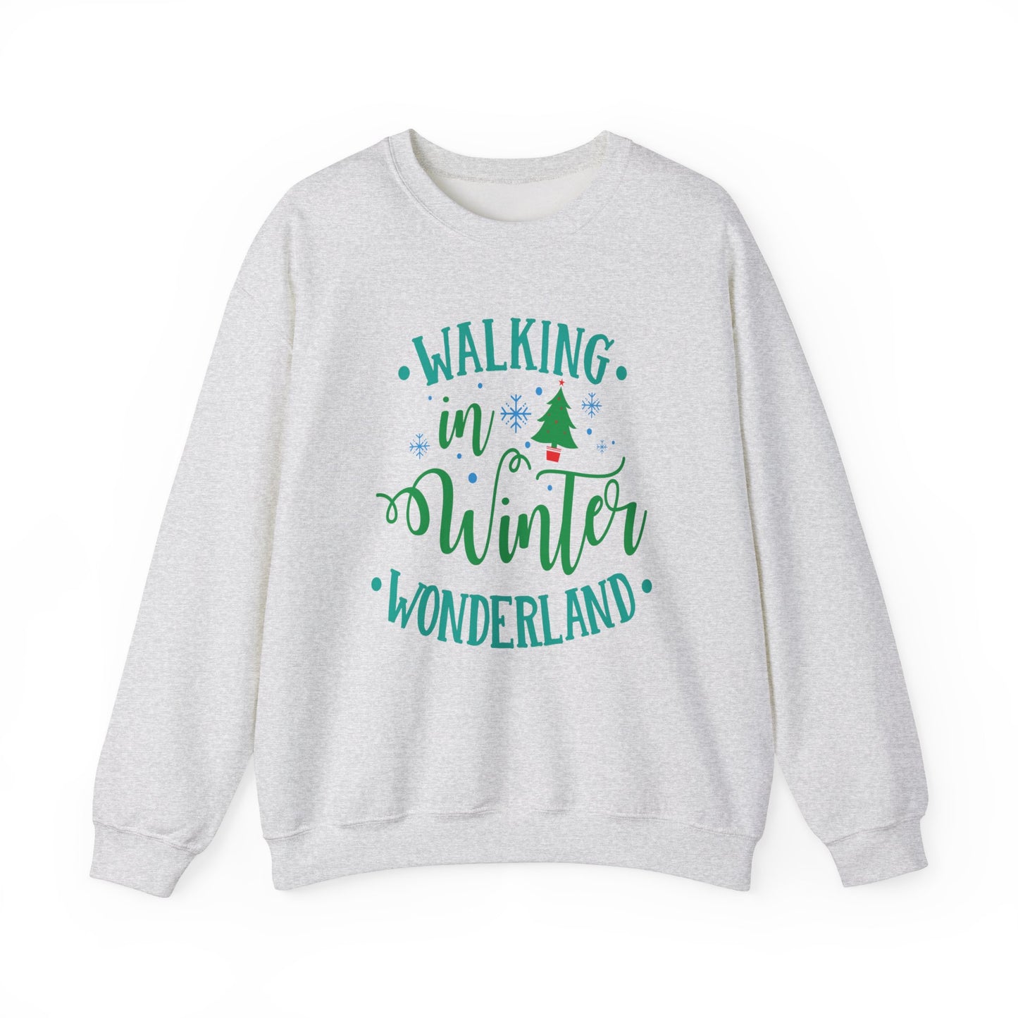 Unisex Heavy Blend Crewneck Sweatshirt Walking In Winter Wonderland ❄️🎶✨