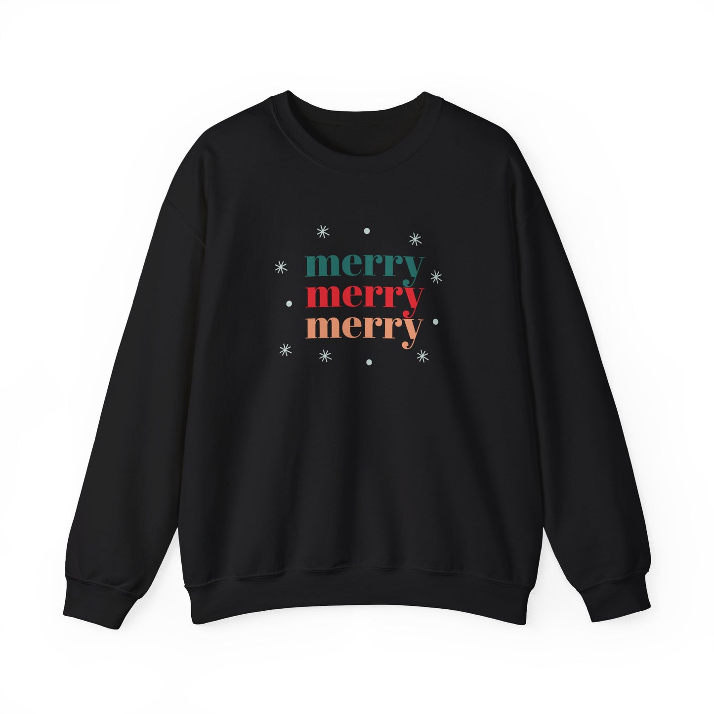 Unisex Heavy Blend Crewneck Sweatshirt Merry Merry Merry 🎄❄️✨