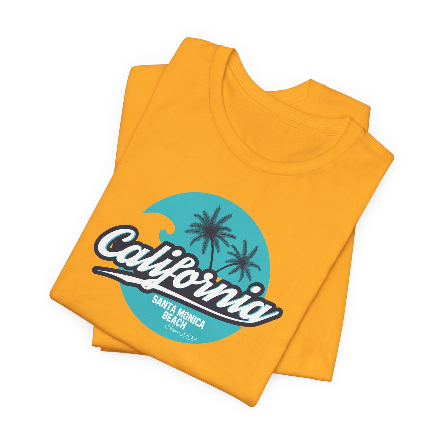 California Santa Monica Beach Unisex Jersey Short Sleeve Tee