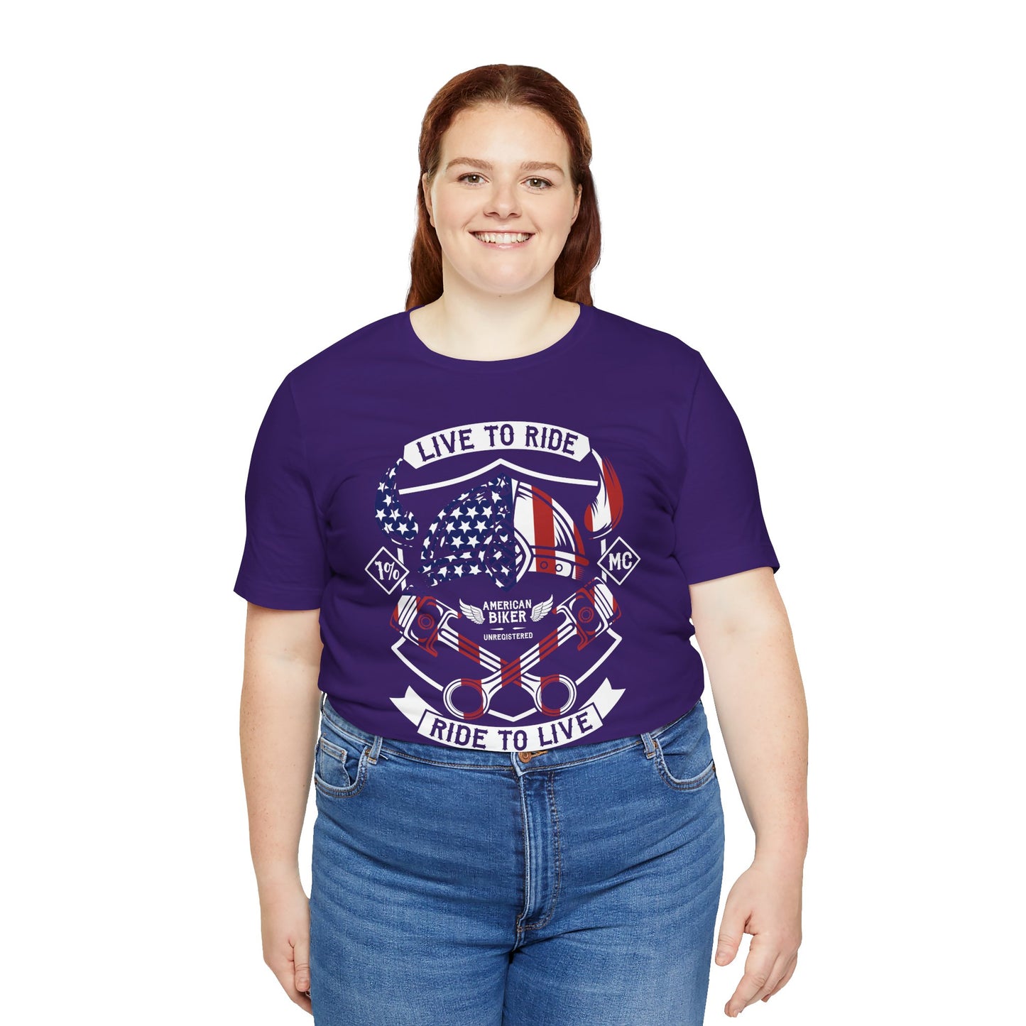 Live To Ride Ride To Live 1% MC Unisex Jersey Short Sleeve Tee