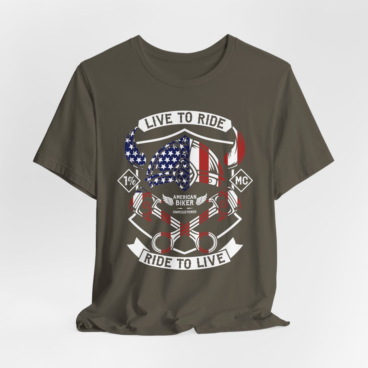 Live To Ride Ride To Live 1% MC Unisex Jersey Short Sleeve Tee
