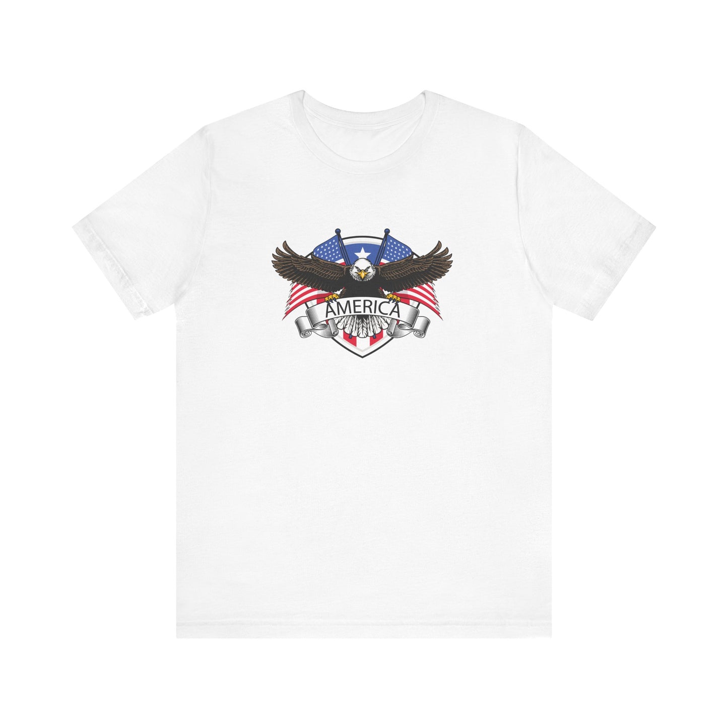 Unisex Jersey Short Sleeve Tee America Bald Eagle Shield