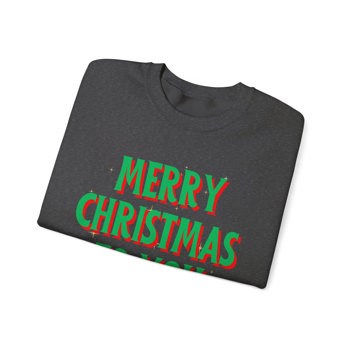 Unisex Heavy Blend Crewneck Sweatshirt Merry Christmas To You 🎄✨