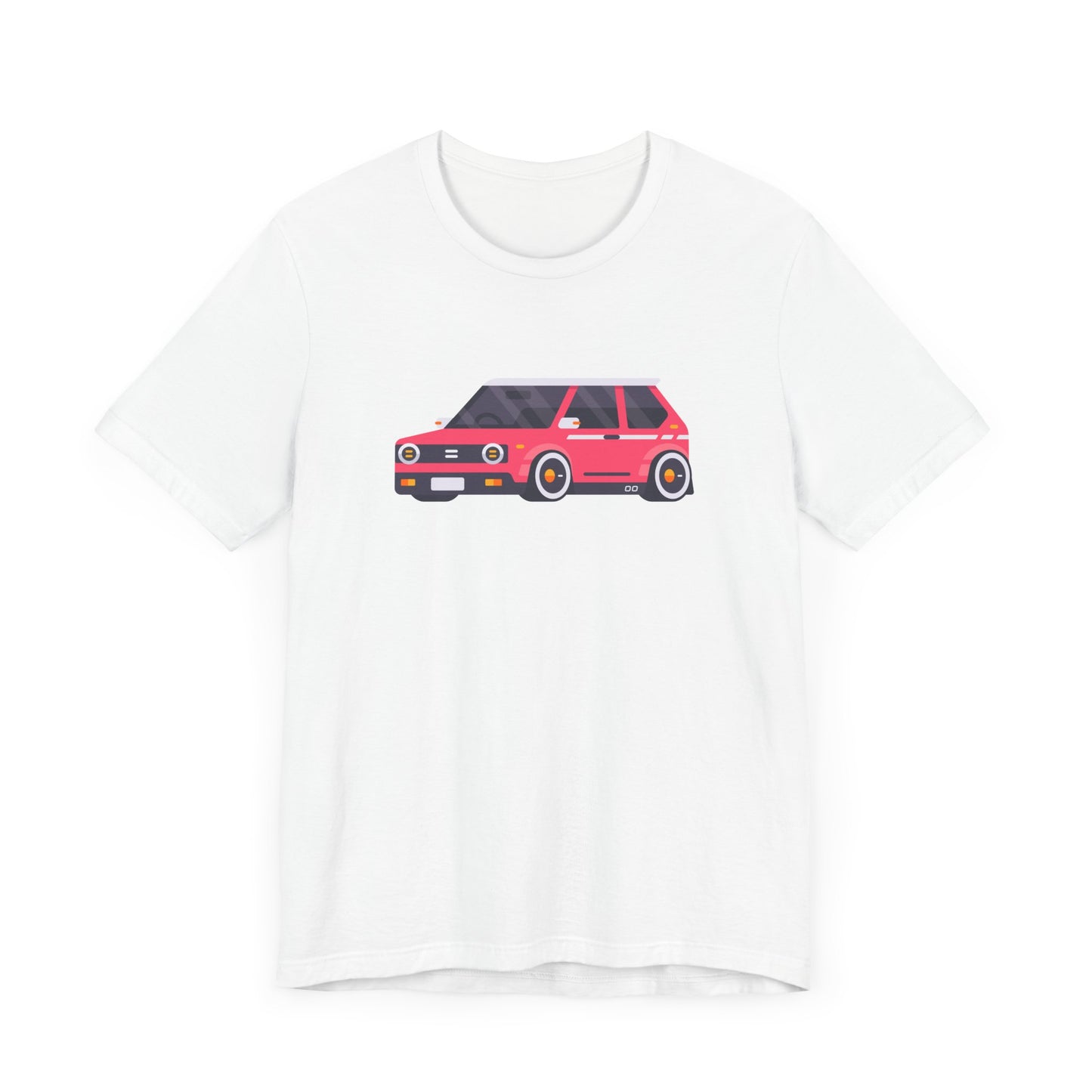 Unisex Jersey Short Sleeve Tee Adorable Car T-shirt Pink Car