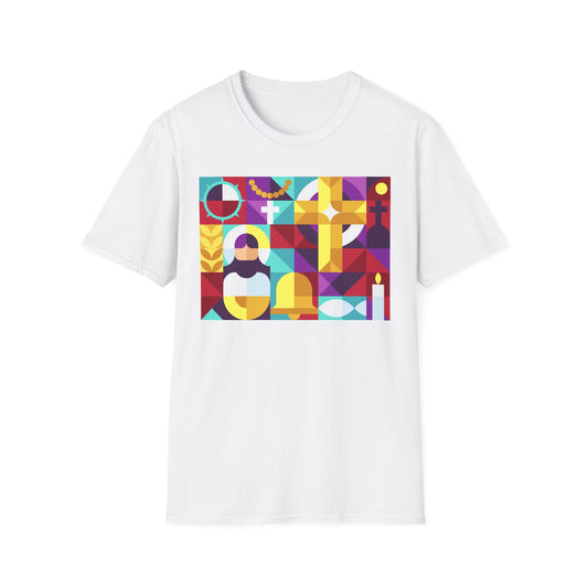 Jesus Montage Softstyle T-Shirt