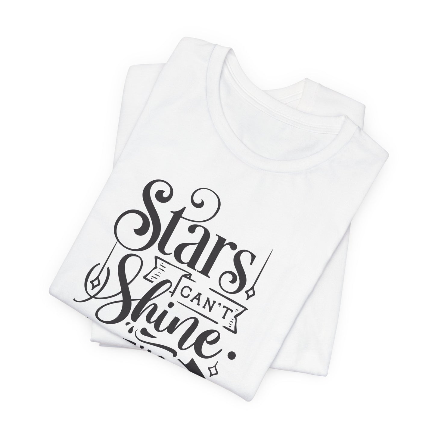 Stars Can't Shine Without Darkness Unisex Jersey Short Sleeve Tee