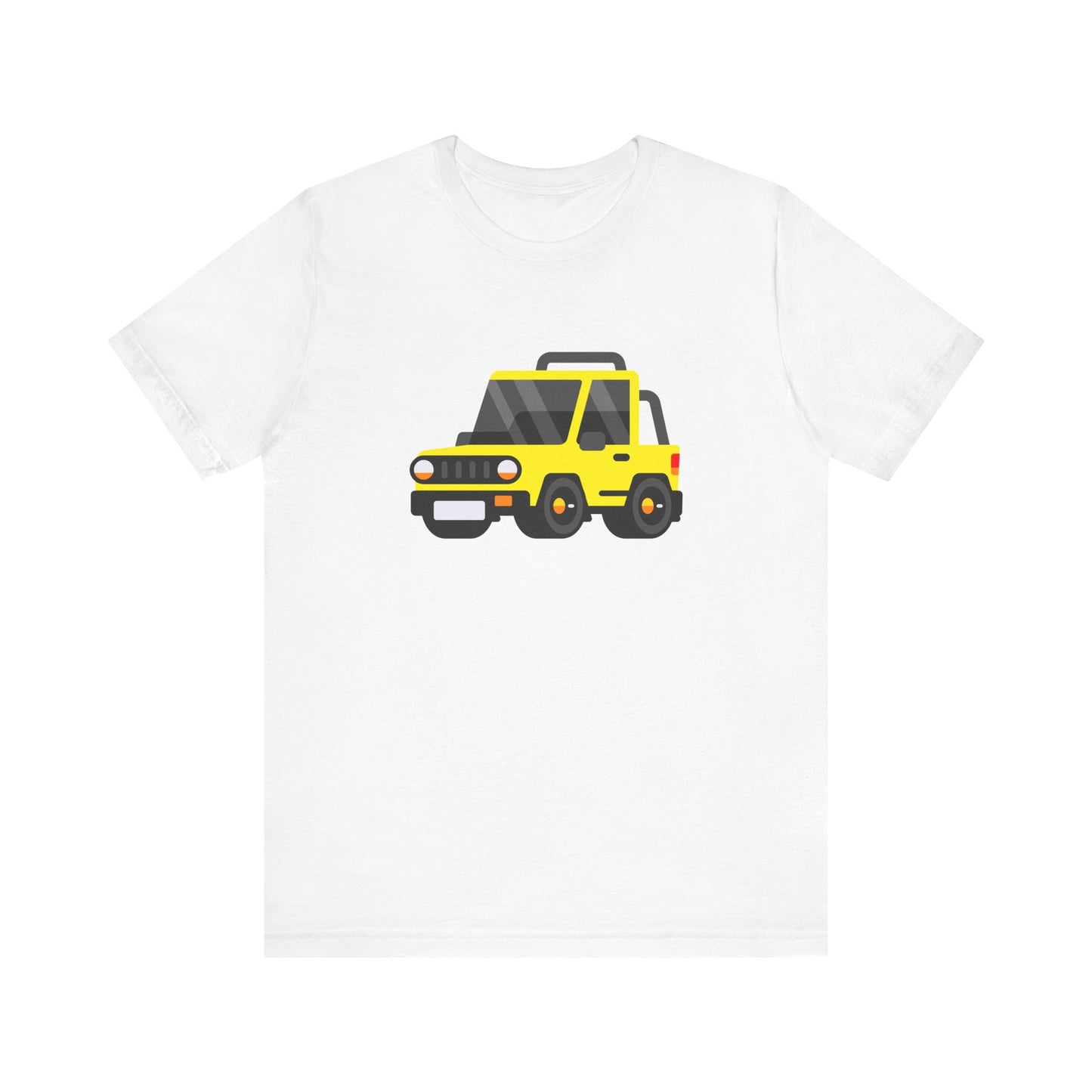 Unisex Jersey Short Sleeve Tee Adorable Car T-shirt Yellow Jeep