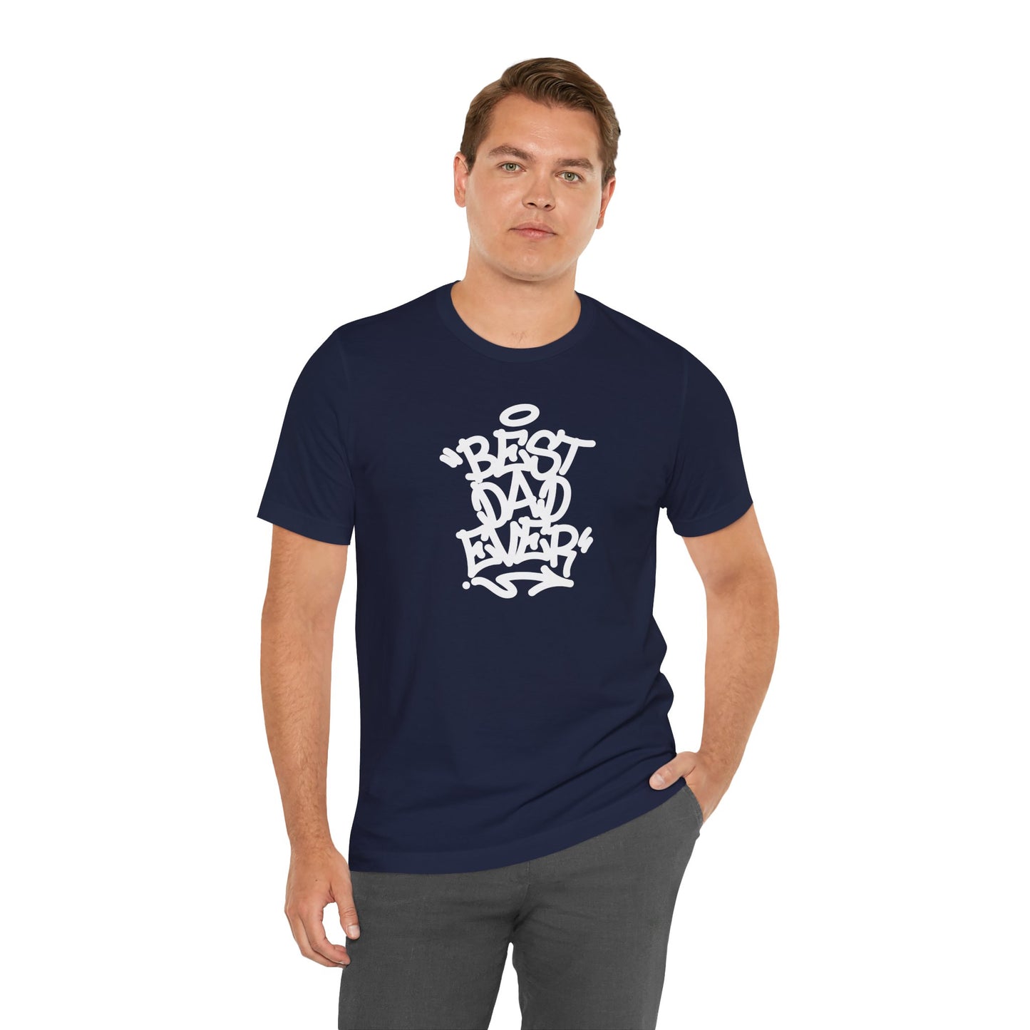 Best Dad Ever Men's Jersey Short Sleeve Tee
