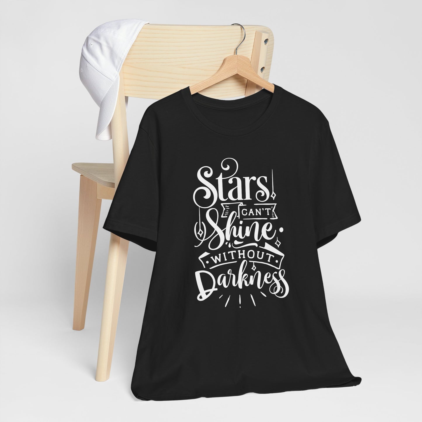 Stars Can't Shine Without Darkness Unisex Jersey Short Sleeve Tee