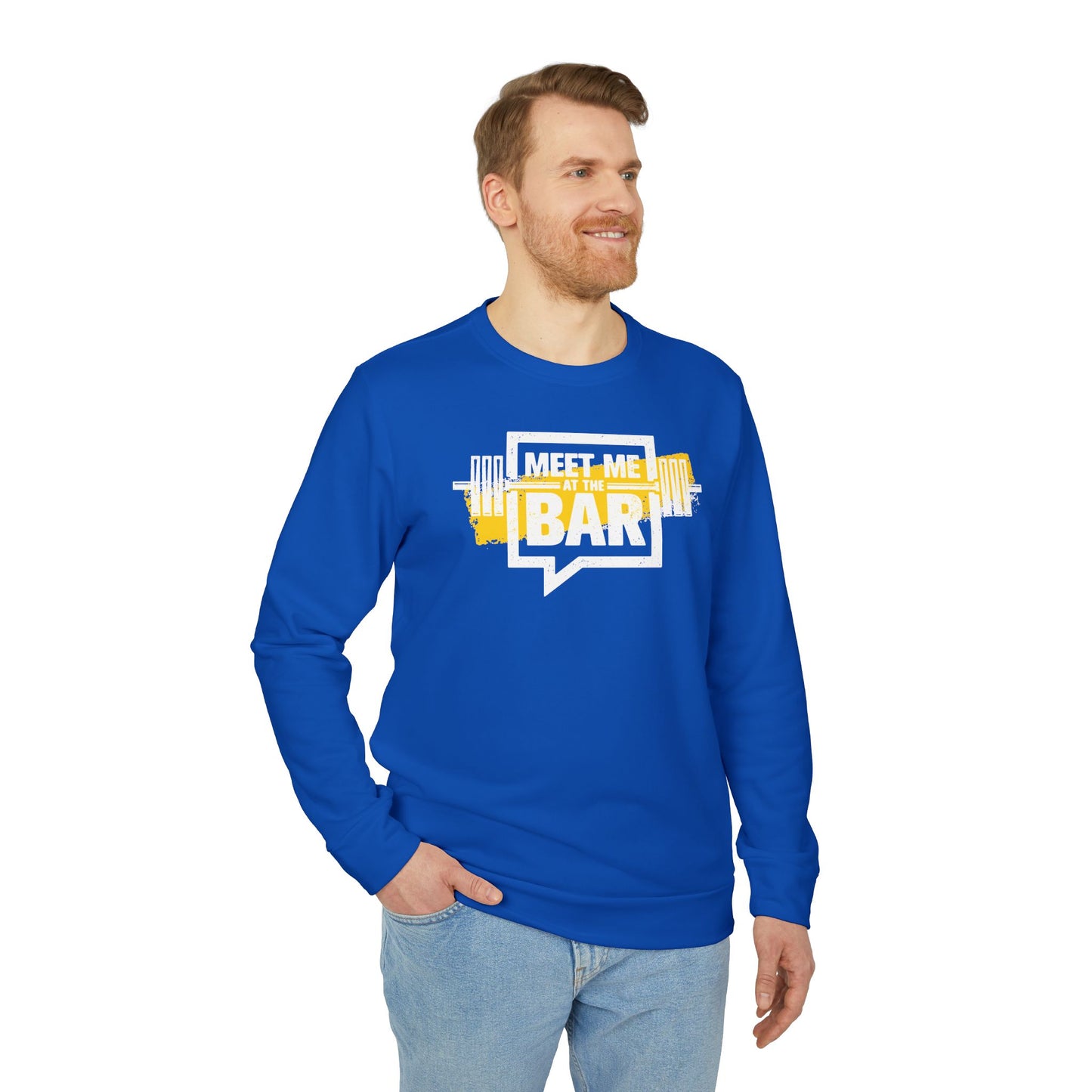 Meet Me At The Bar Adidas Unisex Cozy Fleece Sweatshirt