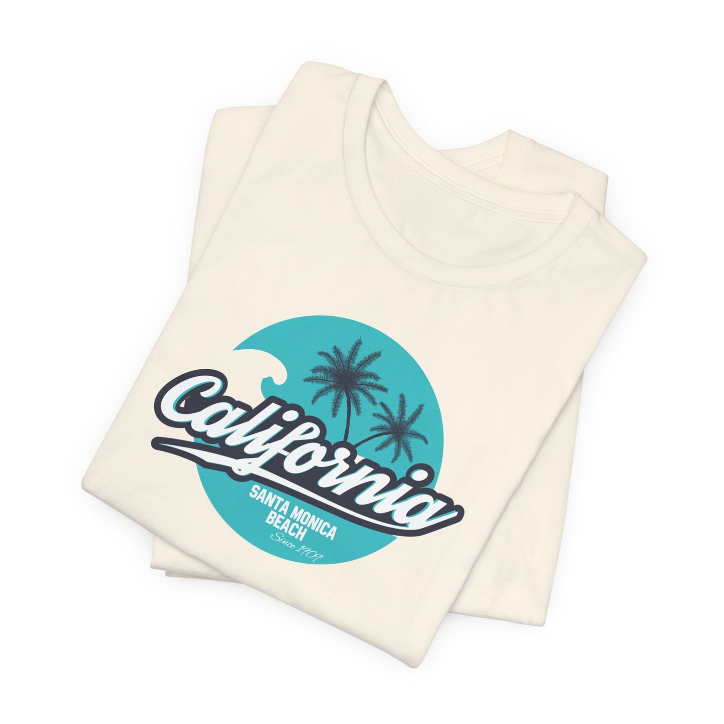 California Santa Monica Beach Unisex Jersey Short Sleeve Tee