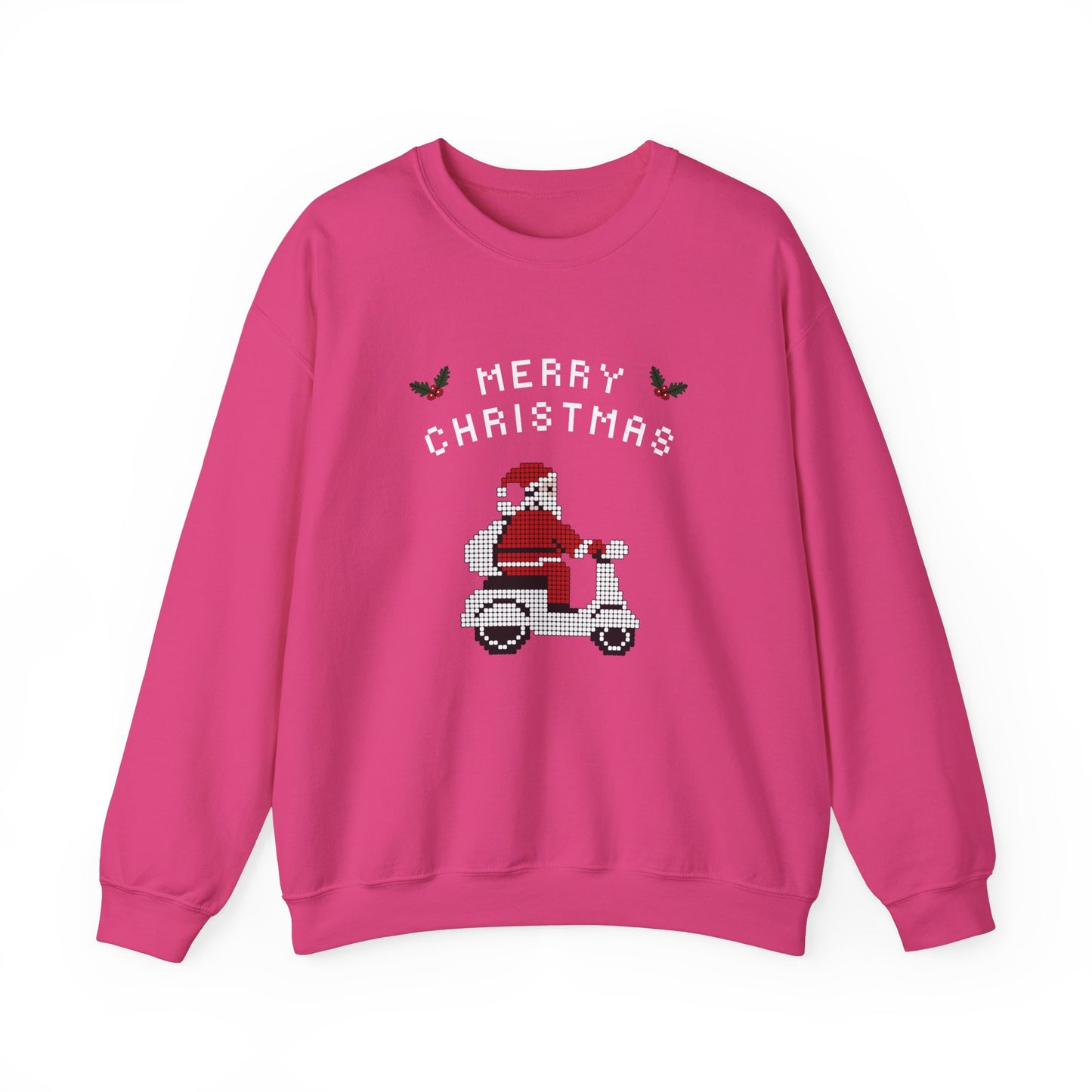 Unisex Heavy Blend Crewneck Sweatshirt Santa on a Vespa 🎅🛵✨