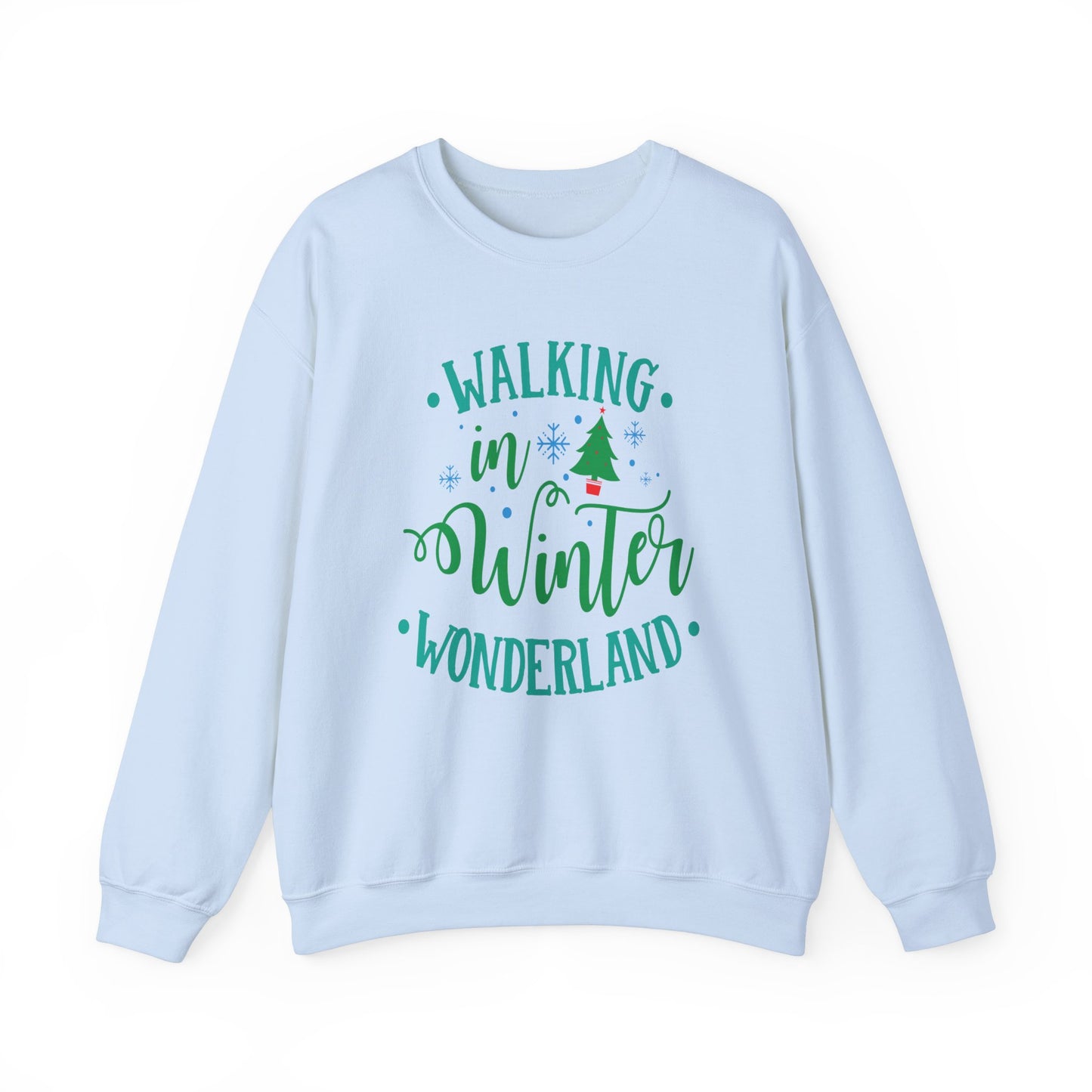 Unisex Heavy Blend Crewneck Sweatshirt Walking In Winter Wonderland ❄️🎶✨