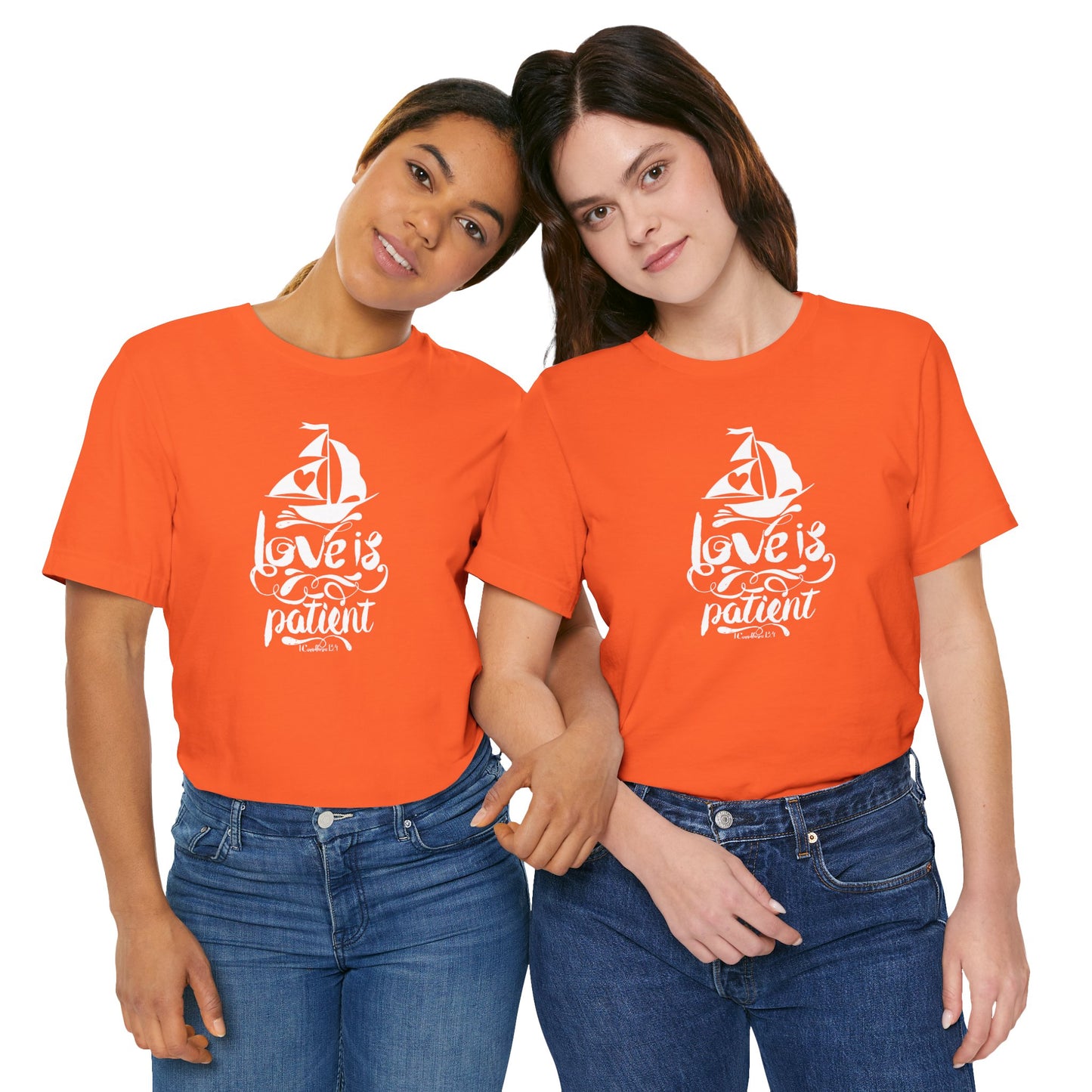 Love Is Patient Corinthians 13:4 Unisex Jersey Short Sleeve Tee