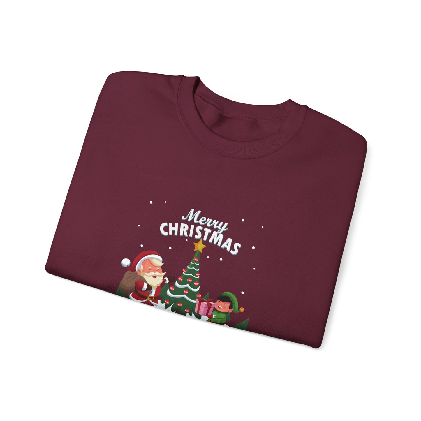 Unisex Heavy Blend Crewneck Sweatshirt Merry Christmas & Happy New Year 🎄🎅✨