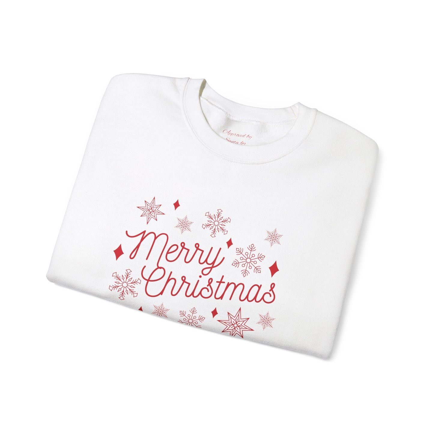 Unisex Heavy Blend Crewneck Sweatshirt Elegant Merry Christmas 🎄✨❄️