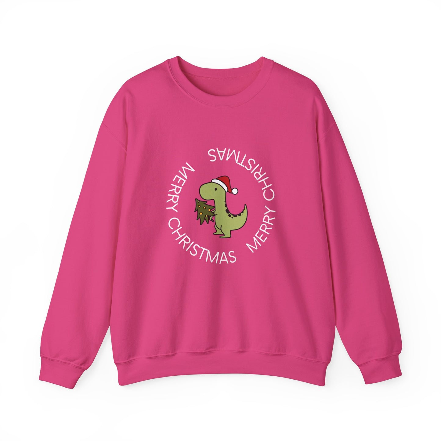 Dino-Merry Christmas 🎄🦖🎅 Unisex Heavy Blend Crewneck Sweatshirt
