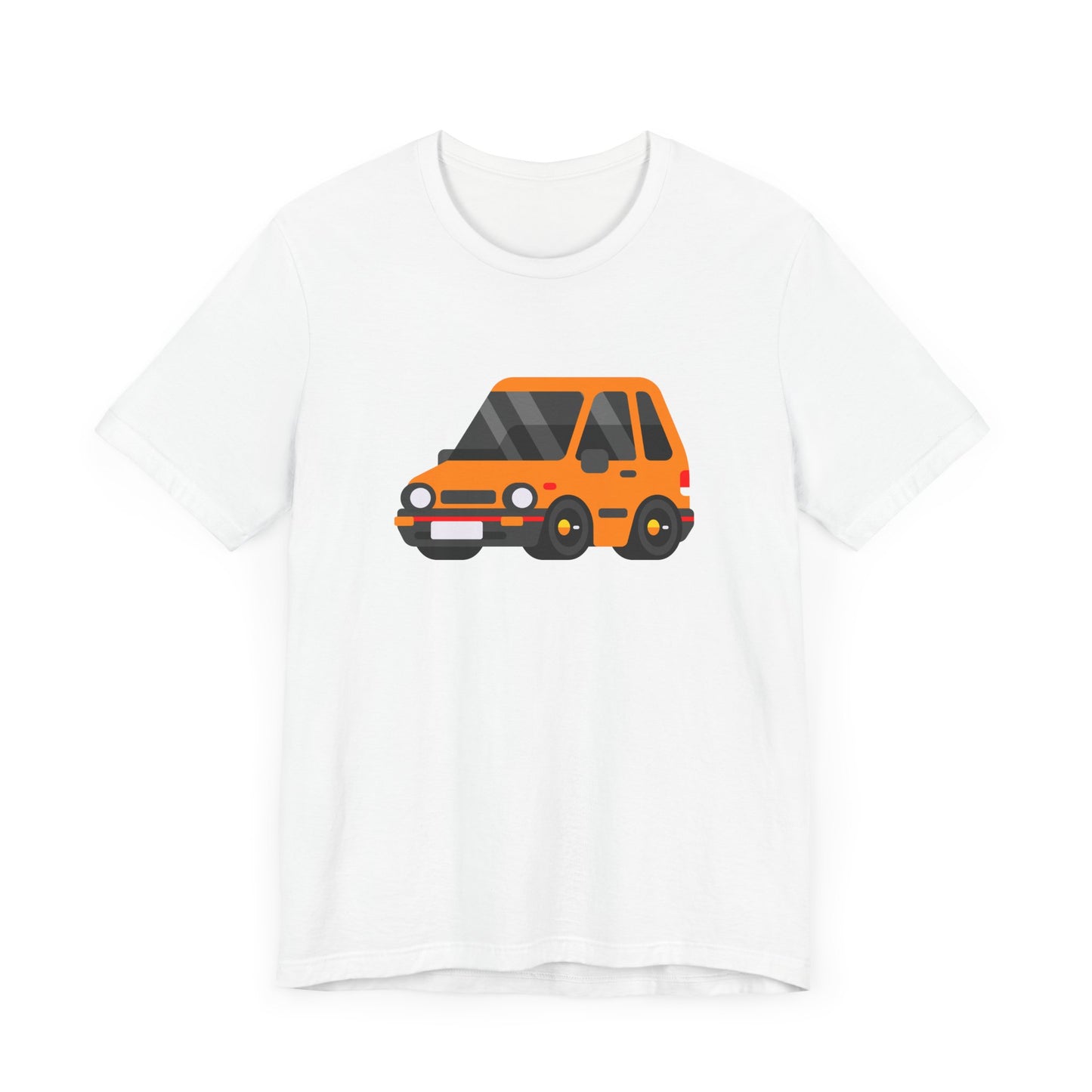 Unisex Jersey Short Sleeve Tee Adorable Car T-shirt Orange Car