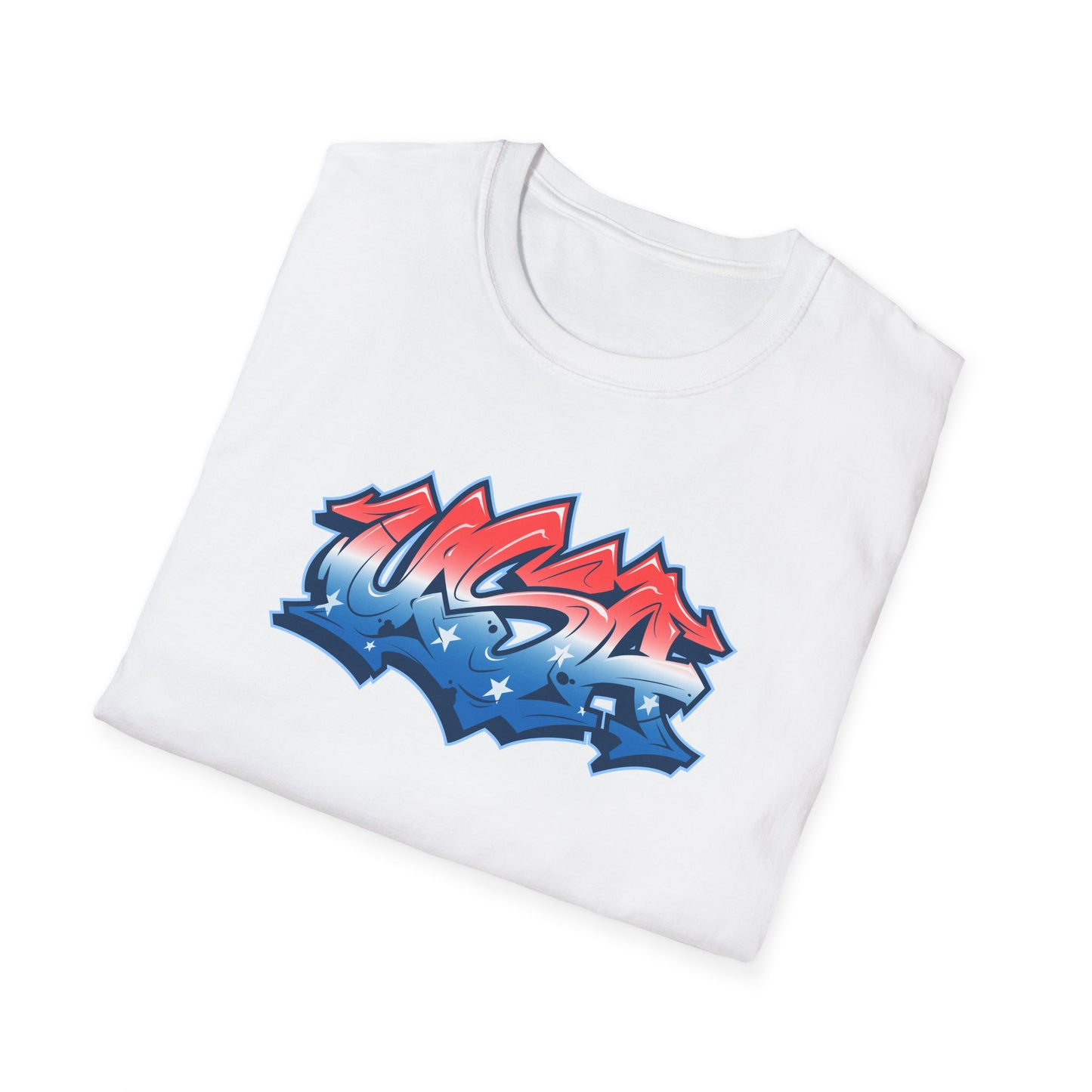 USA Street Art Unisex Softstyle T-Shirt