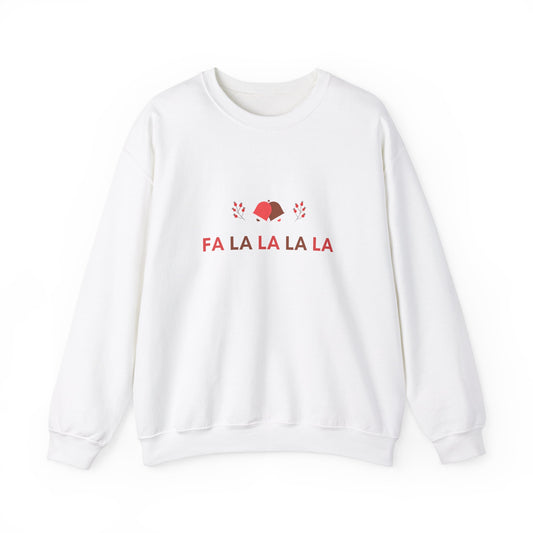 Unisex Heavy Blend Crewneck Sweatshirt Fa La La La La 🎶🔔🦌