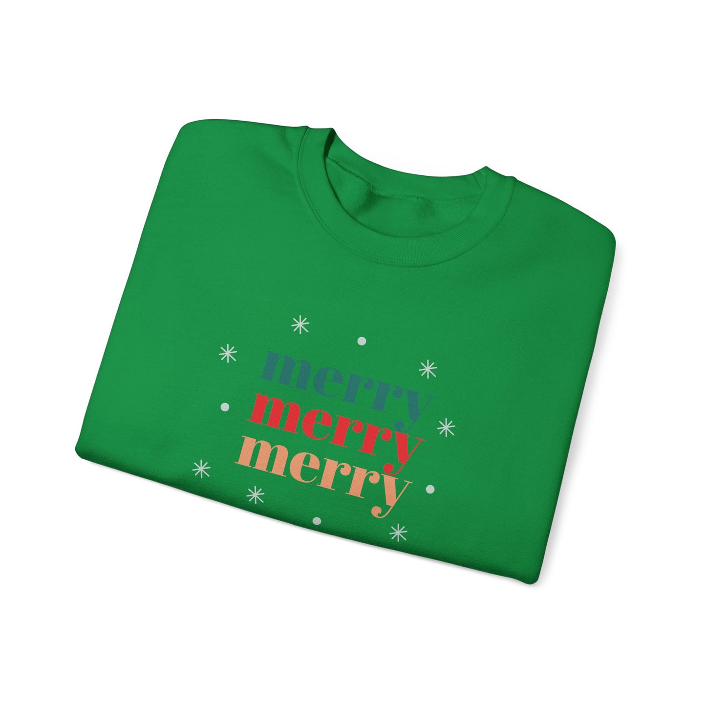 Unisex Heavy Blend Crewneck Sweatshirt Merry Merry Merry 🎄❄️✨