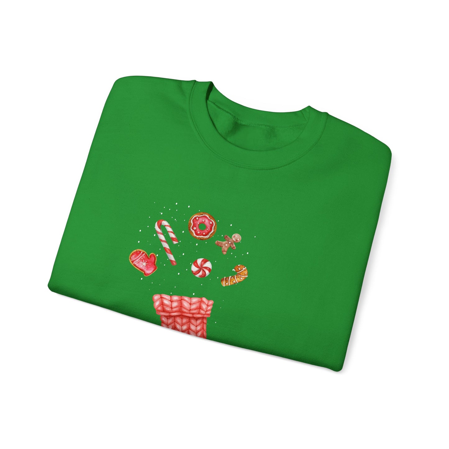 Cozy Christmas Sock 🎄🧦🍩 Unisex Heavy Blend Crewneck Sweatshirt