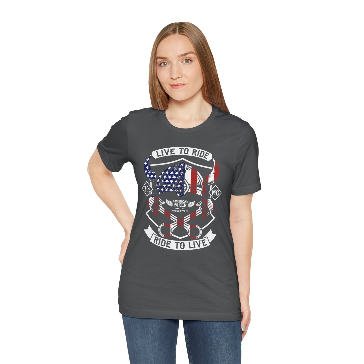 Live To Ride Ride To Live 1% MC Unisex Jersey Short Sleeve Tee