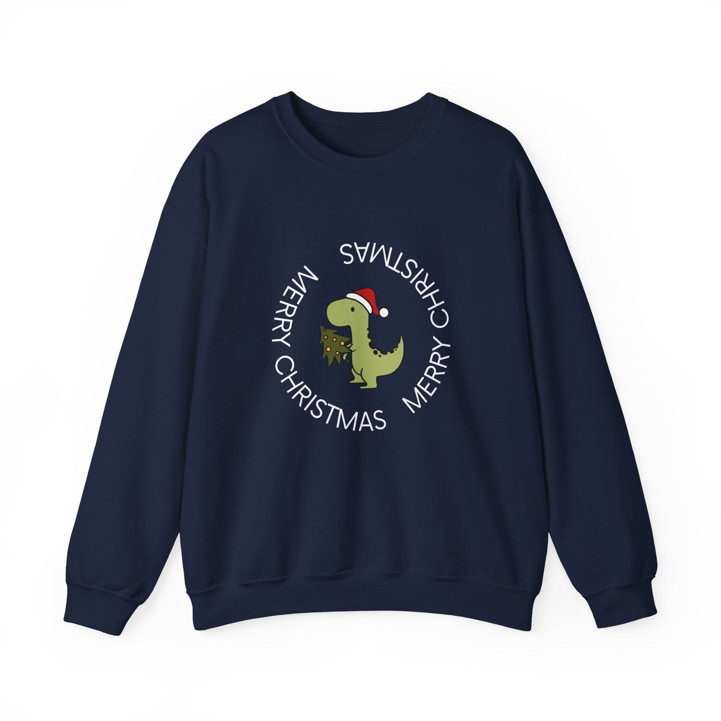 Dino-Merry Christmas 🎄🦖🎅 Unisex Heavy Blend Crewneck Sweatshirt