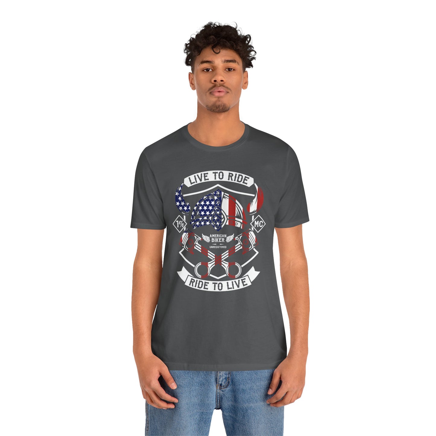 Live To Ride Ride To Live 1% MC Unisex Jersey Short Sleeve Tee