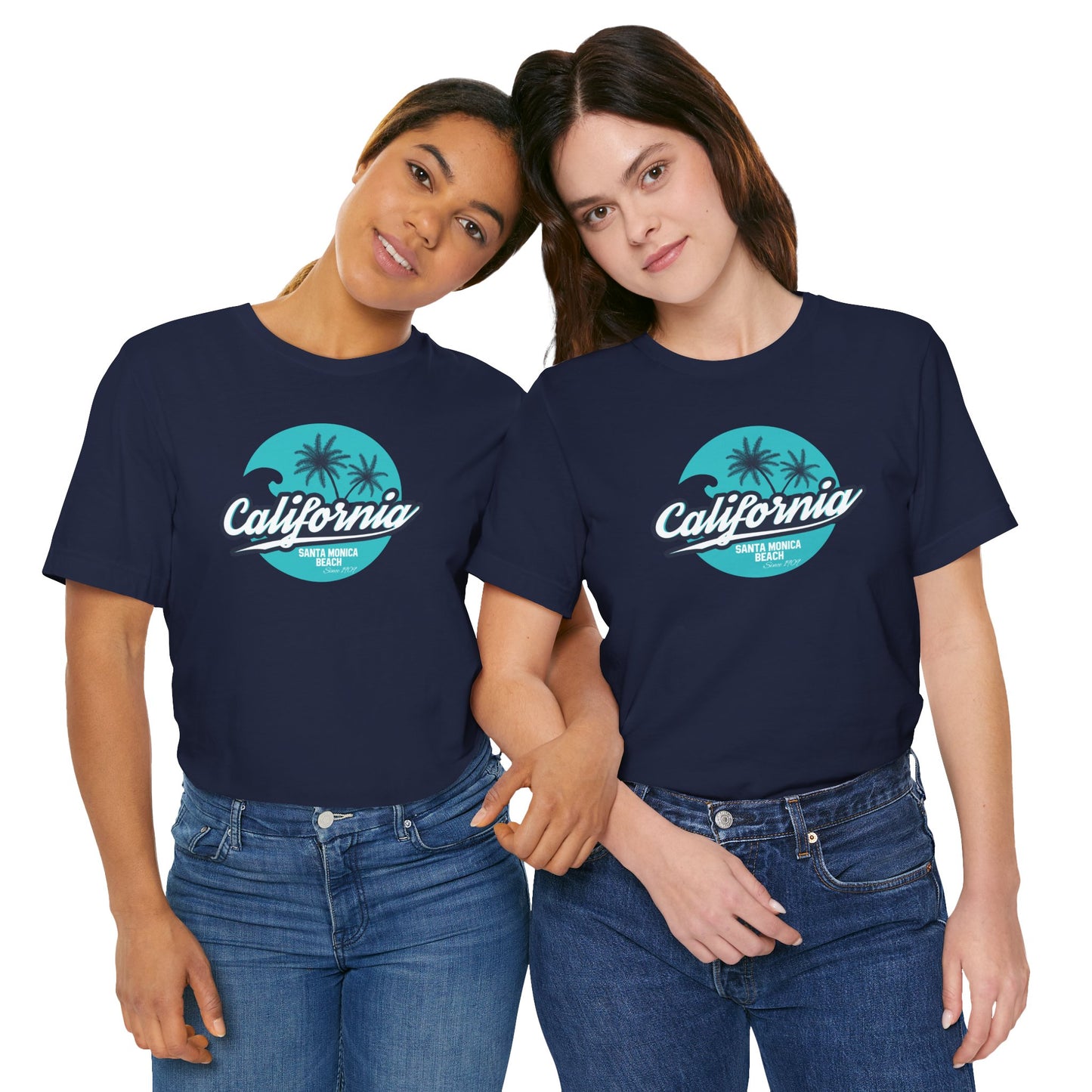 California Santa Monica Beach Unisex Jersey Short Sleeve Tee