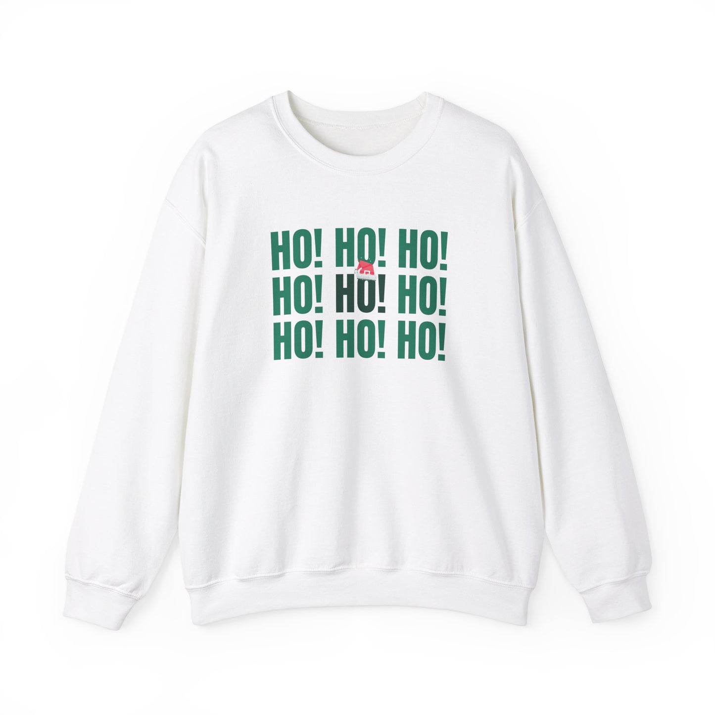 Unisex Heavy Blend Crewneck Sweatshirt Ho Ho Ho 🎅🎉✨