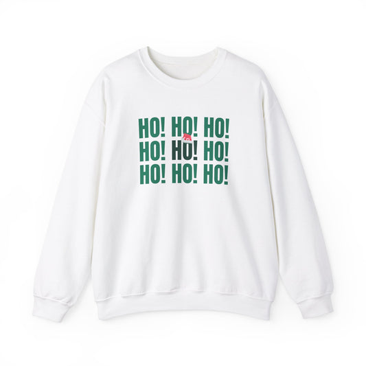 Unisex Heavy Blend Crewneck Sweatshirt Ho Ho Ho 🎅🎉✨