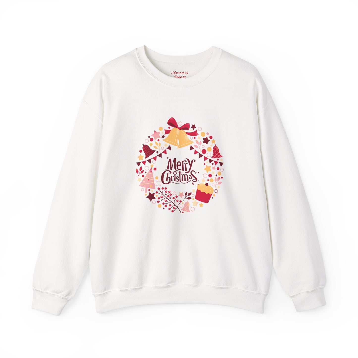 Merry Christmas Wreath 🎄✨ Unisex Heavy Blend Crewneck Sweatshirt