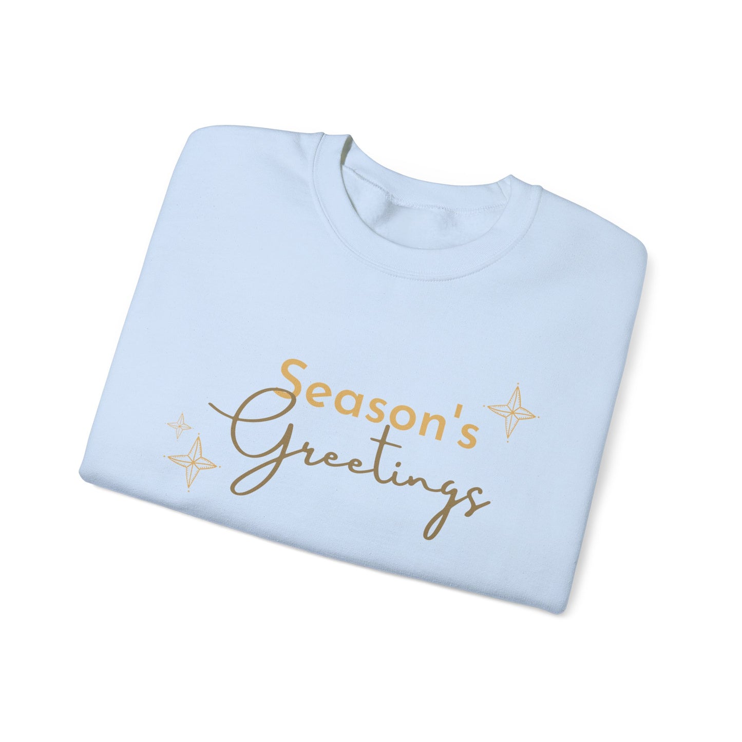 Unisex Heavy Blend Crewneck Sweatshirt Elegant Seasons Greetings ✨🎄