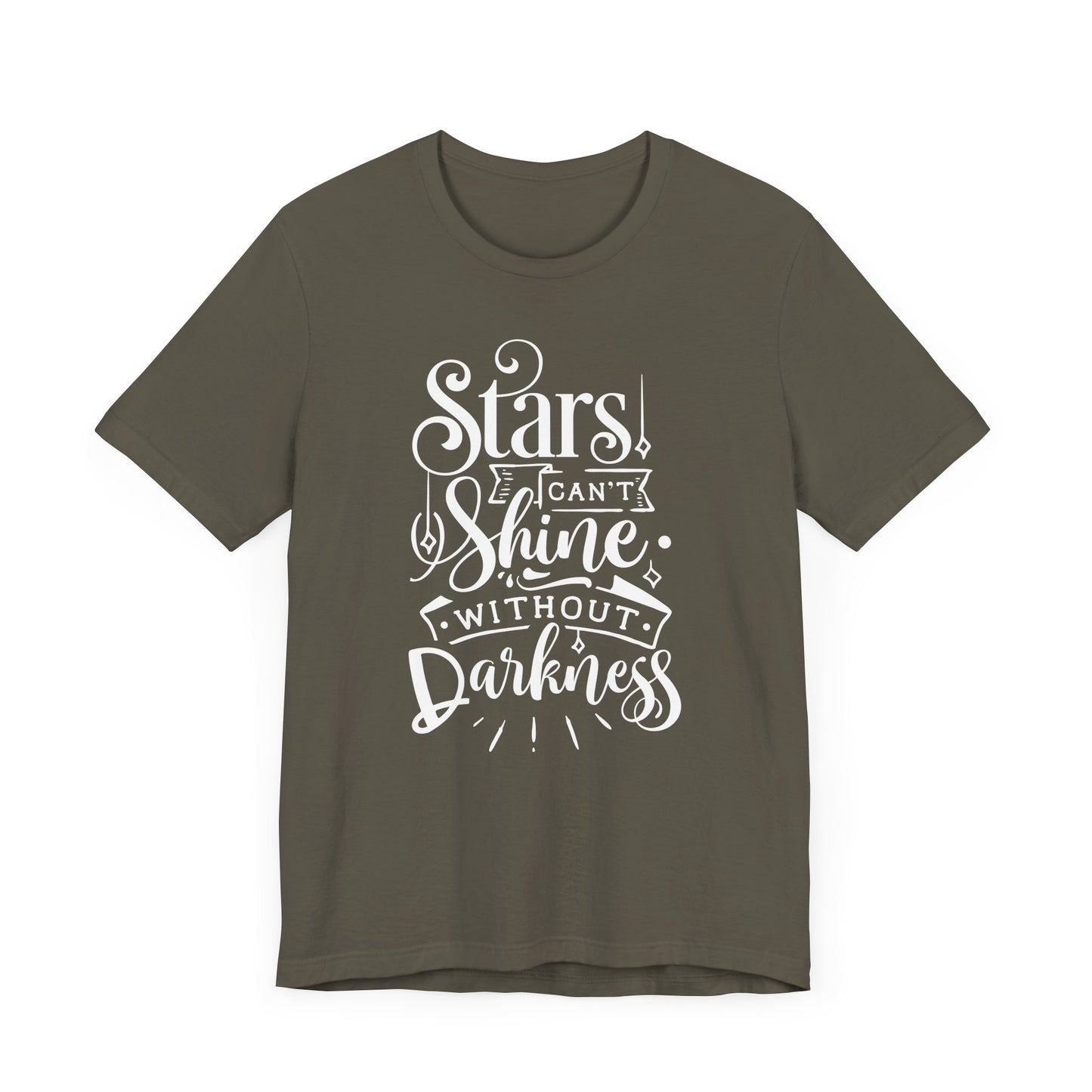 Stars Can't Shine Without Darkness Unisex Jersey Short Sleeve Tee