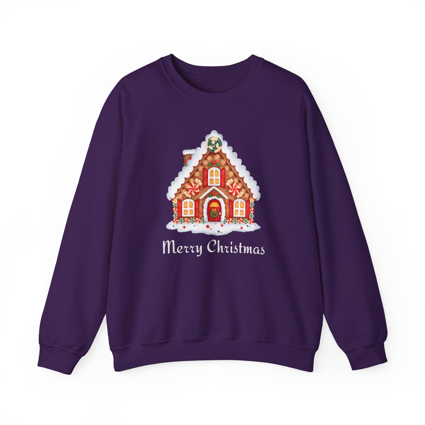 Christmas Gingerbread House 🎄🍬✨ Unisex Heavy Blend Crewneck Sweatshirt