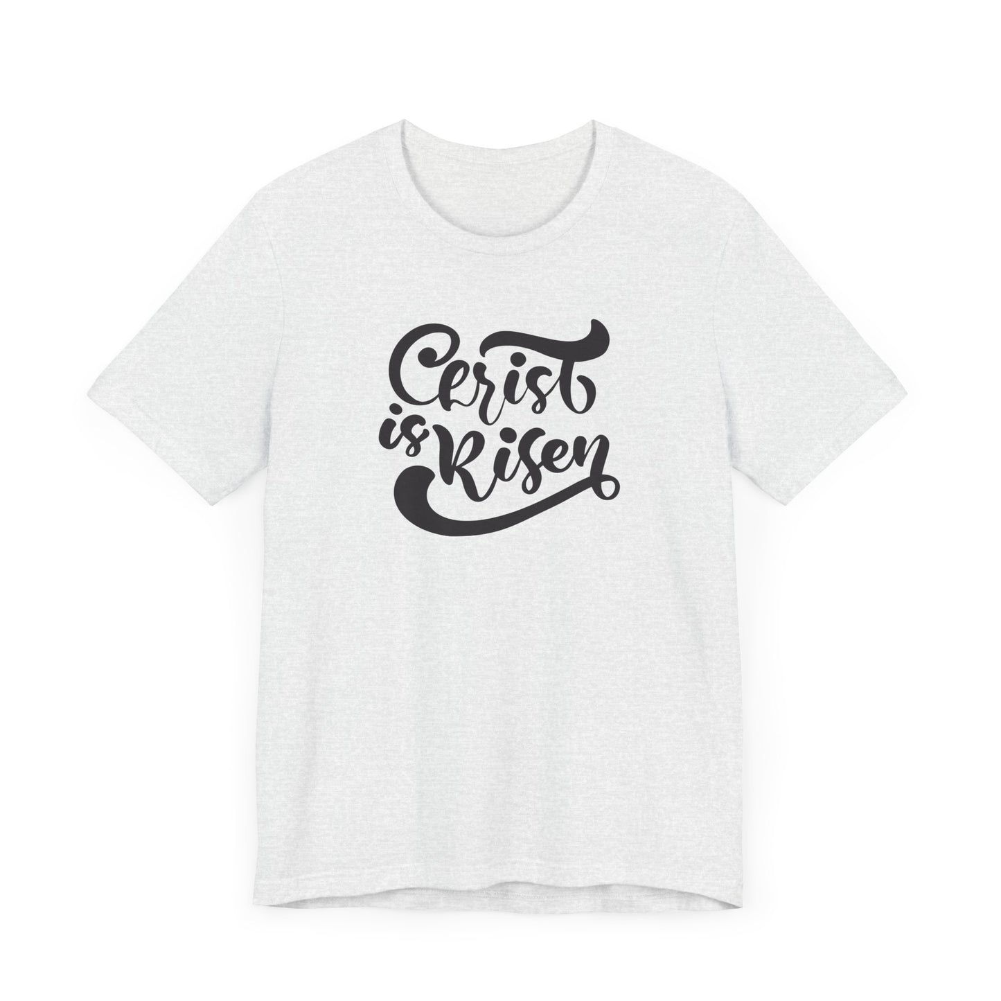 Christ is Risen Black Print Unisex Jersey Short Sleeve Tee