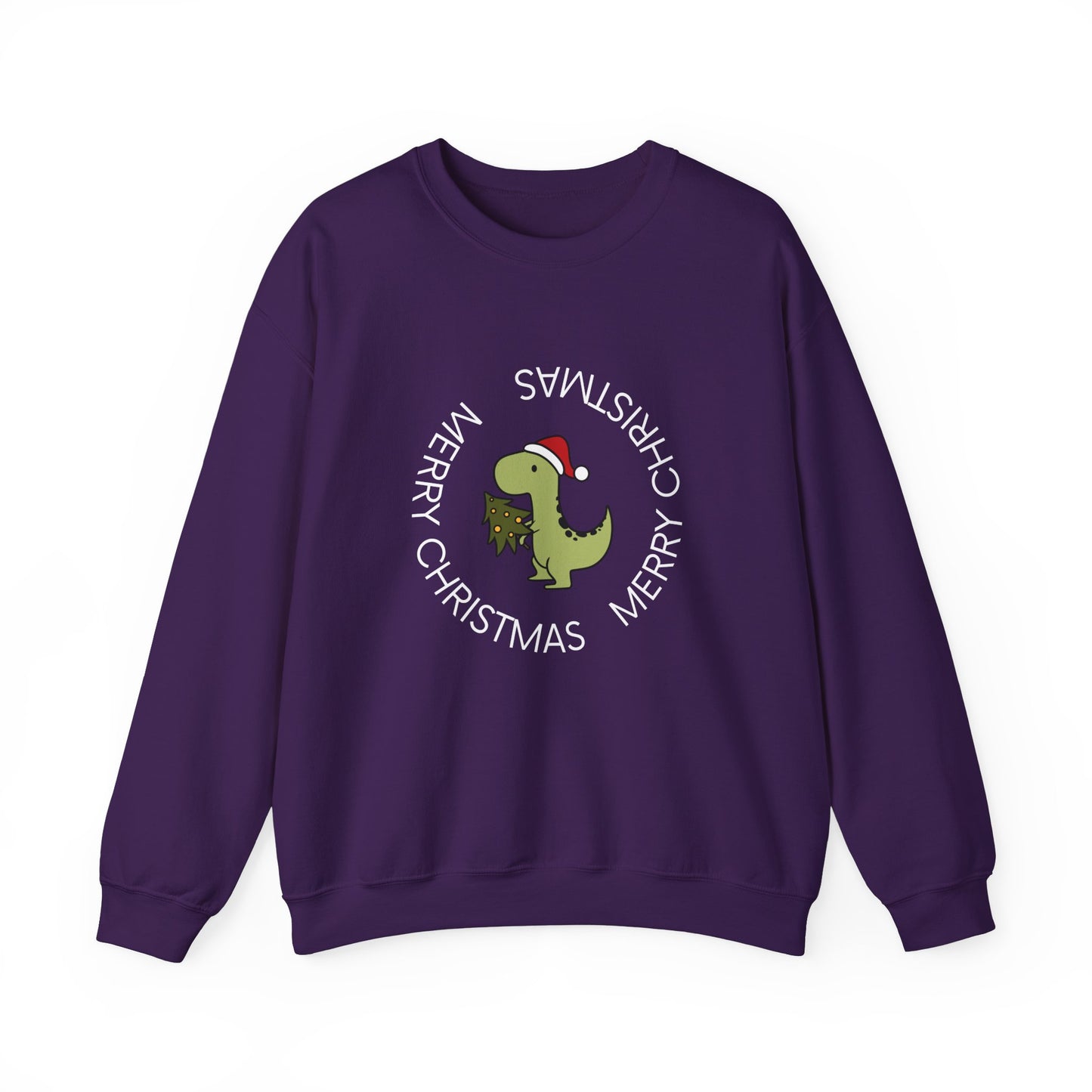 Dino-Merry Christmas 🎄🦖🎅 Unisex Heavy Blend Crewneck Sweatshirt