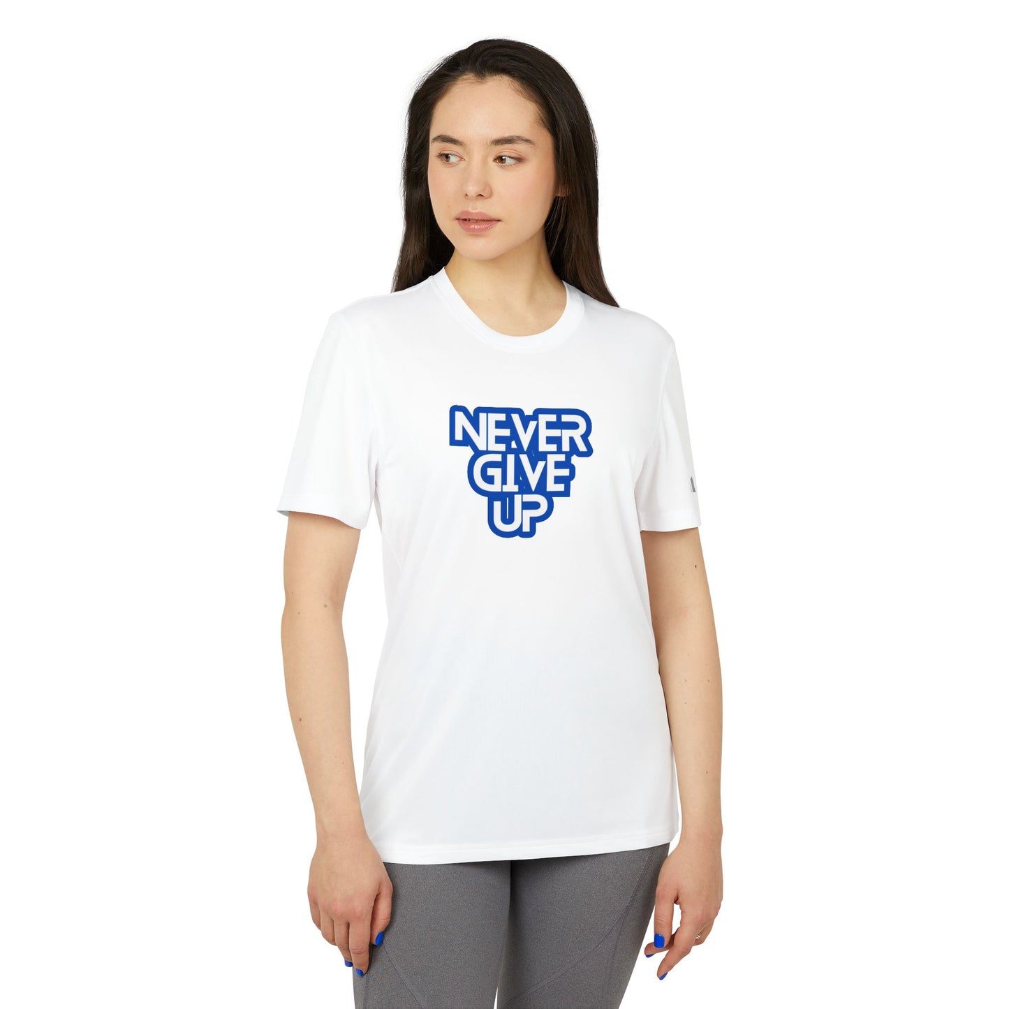 Never Give Up Adidas Unisex Believe Sport T-Shirt