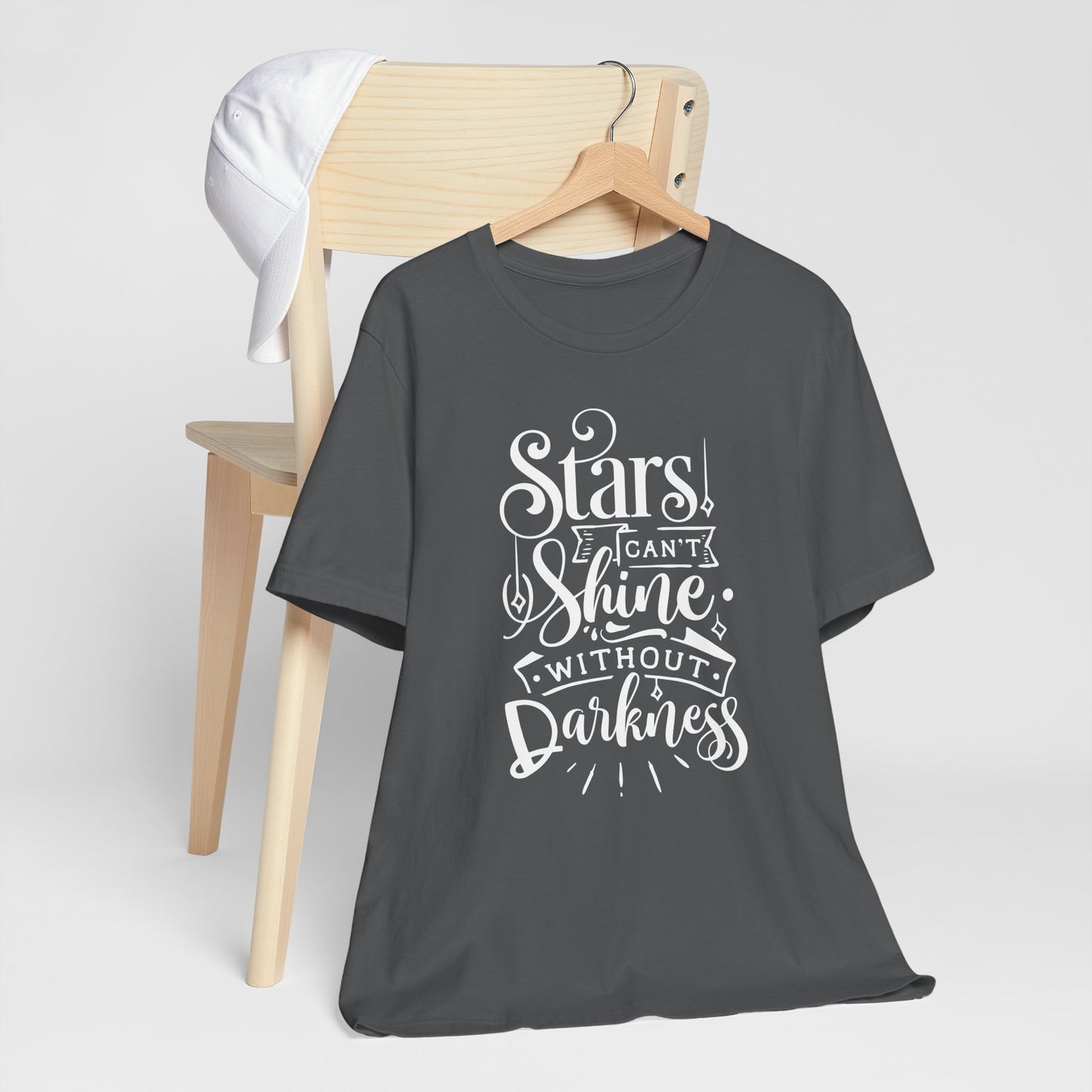 Stars Can't Shine Without Darkness Unisex Jersey Short Sleeve Tee