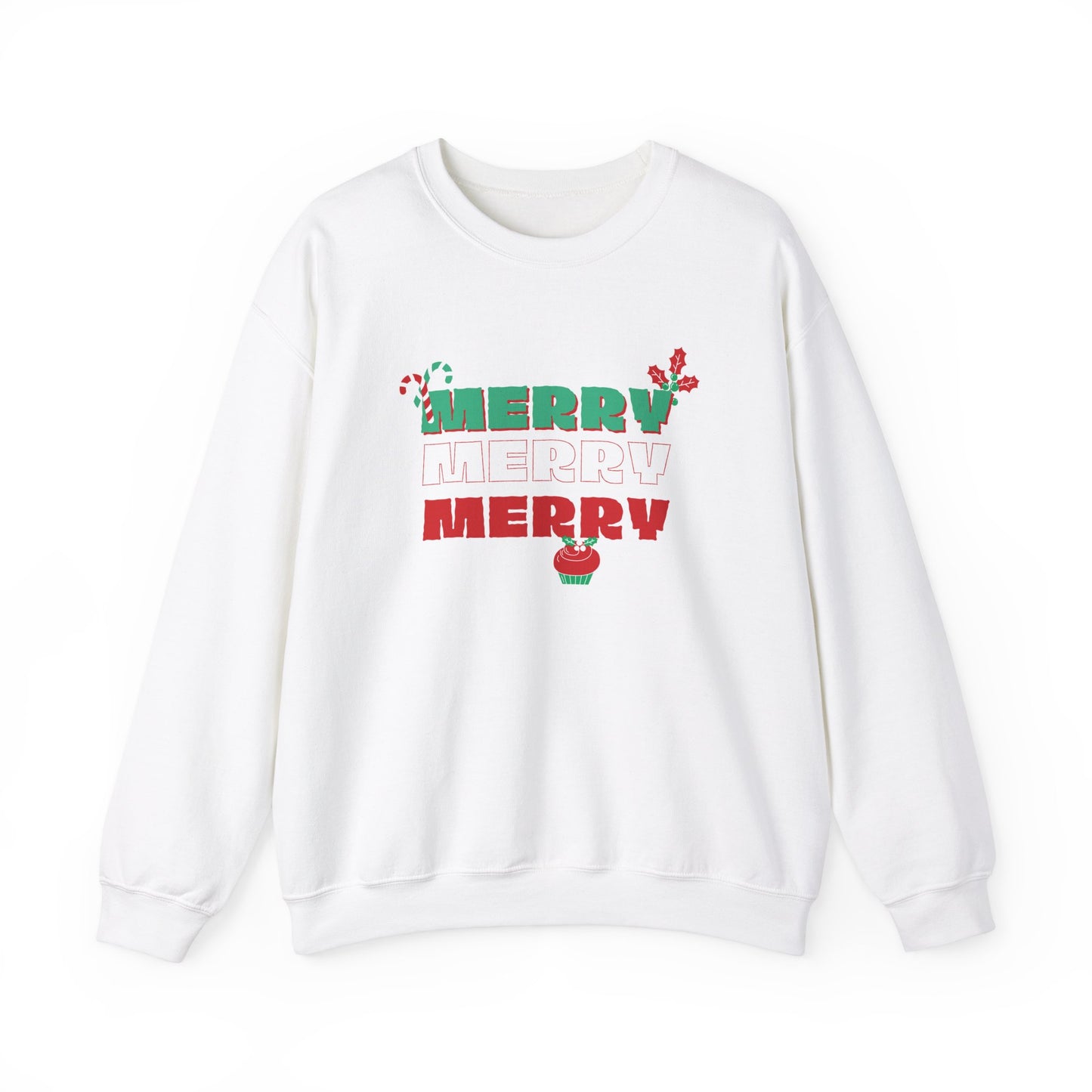 Unisex Heavy Blend Crewneck Sweatshirt Merry Merry Merry 🎄❤️✨