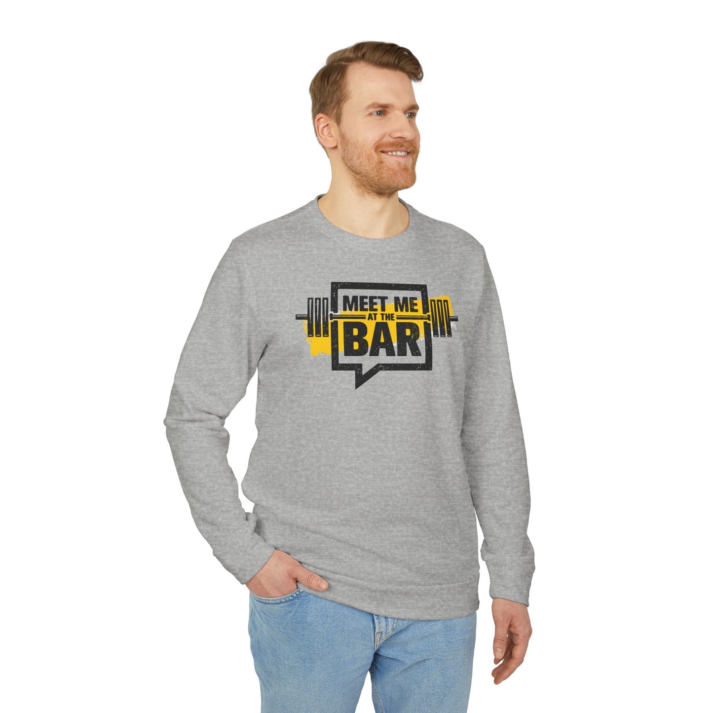 Meet Me At The Bar Adidas Unisex Cozy Fleece Sweatshirt