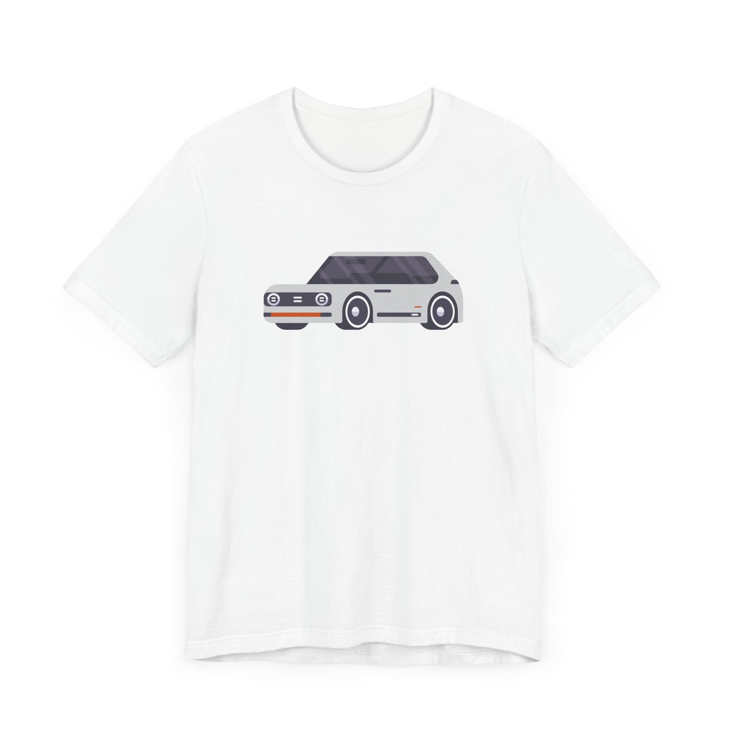 Unisex Jersey Short Sleeve Tee Adorable Car T-shirt White Car