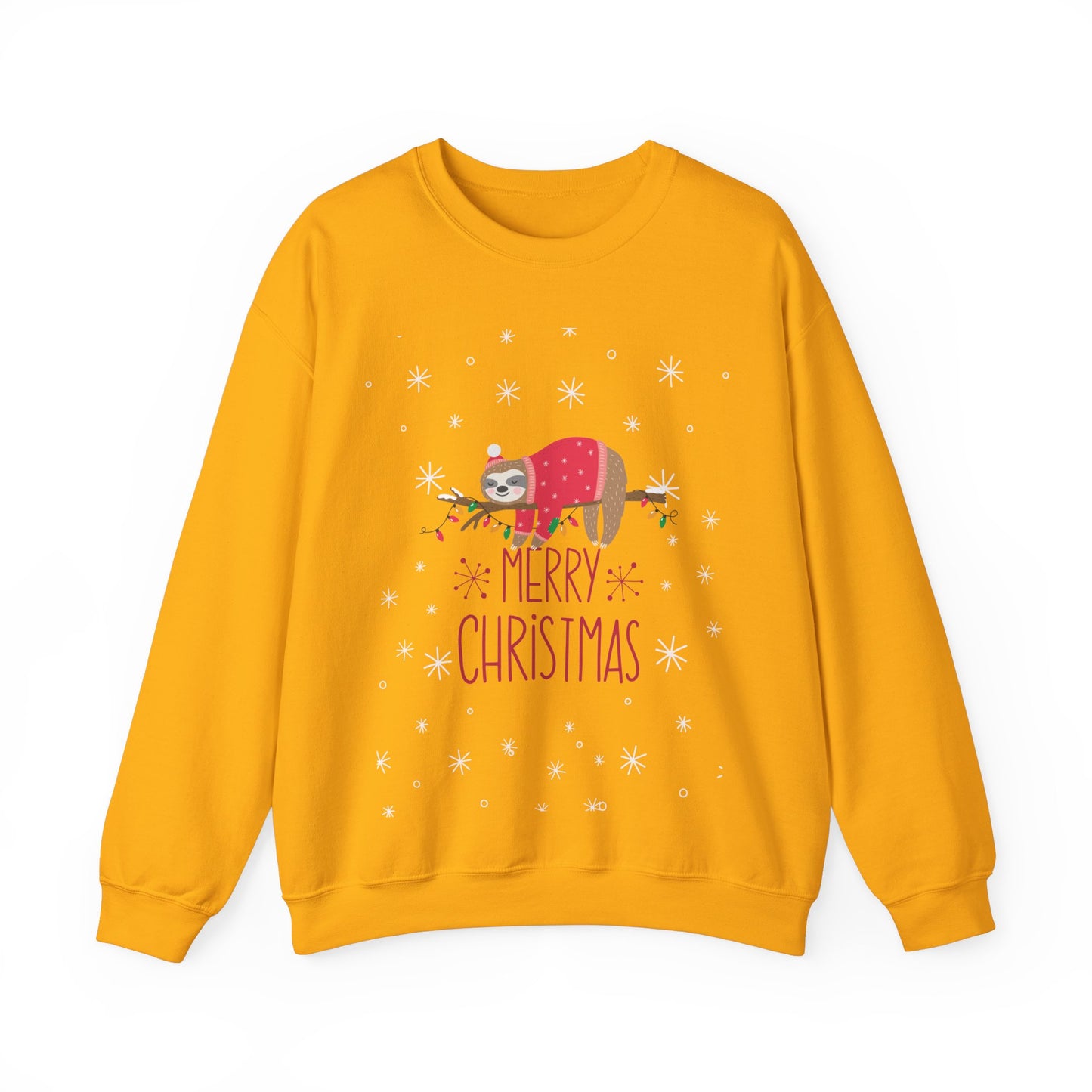 Merry Christmas Sloth 🎄🦥✨ Unisex Heavy Blend Crewneck Sweatshirt
