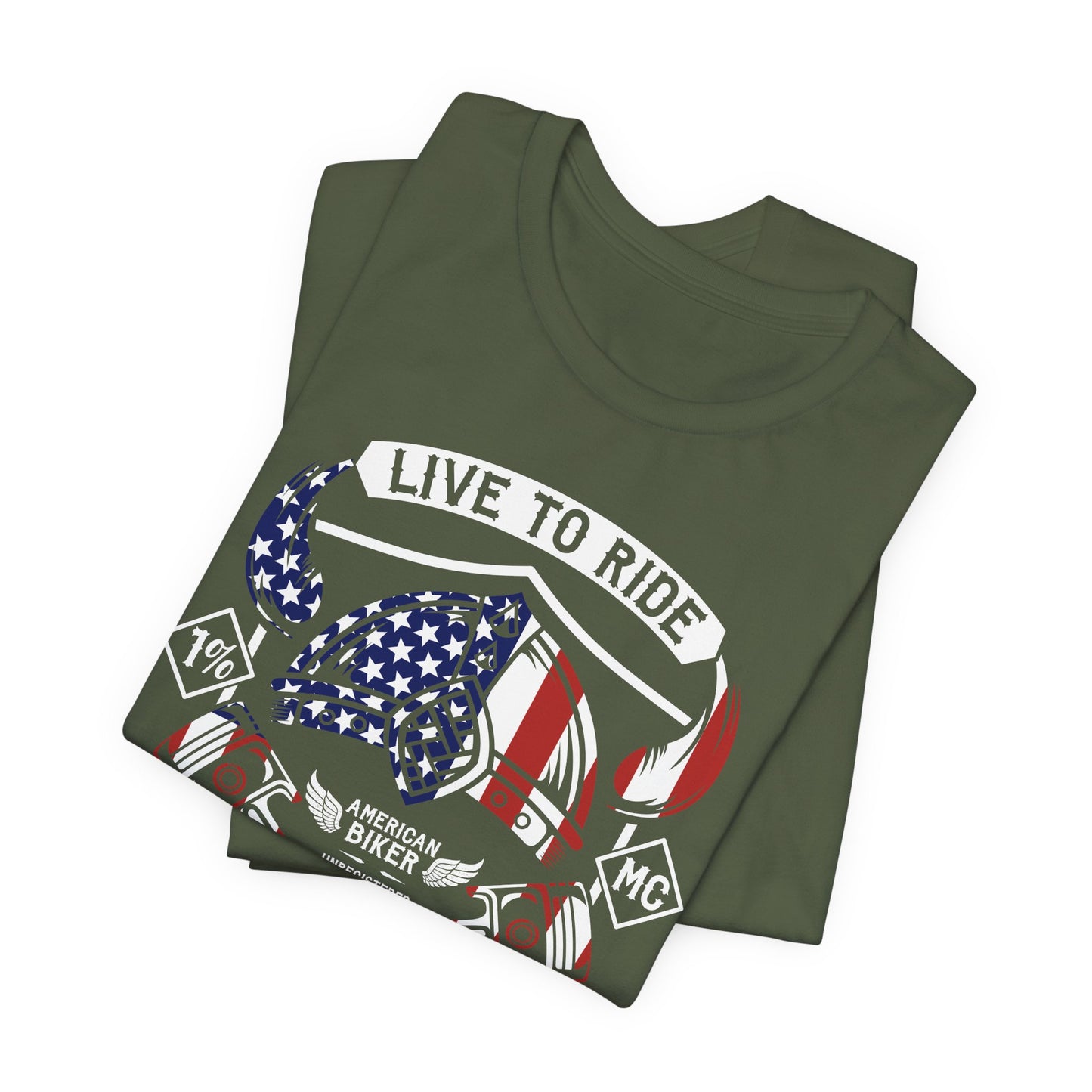 Live To Ride Ride To Live 1% MC Unisex Jersey Short Sleeve Tee