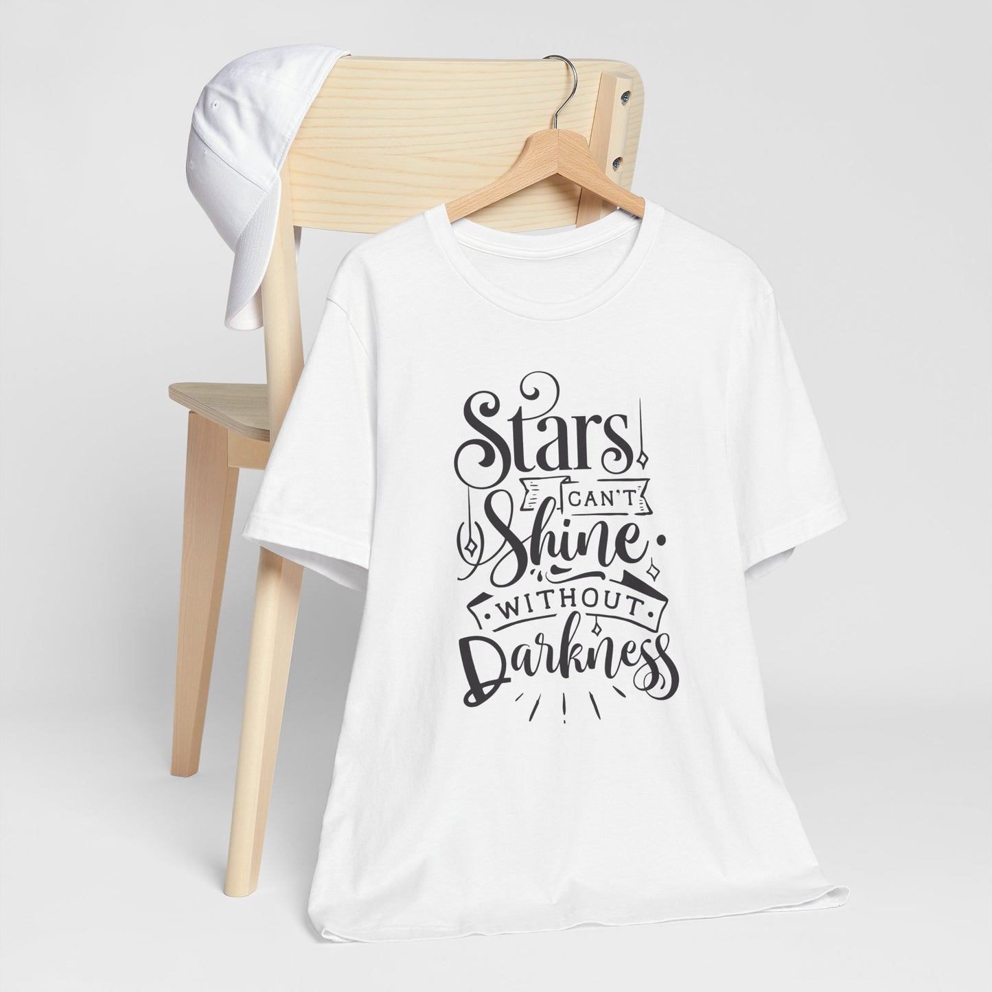 Stars Can't Shine Without Darkness Unisex Jersey Short Sleeve Tee