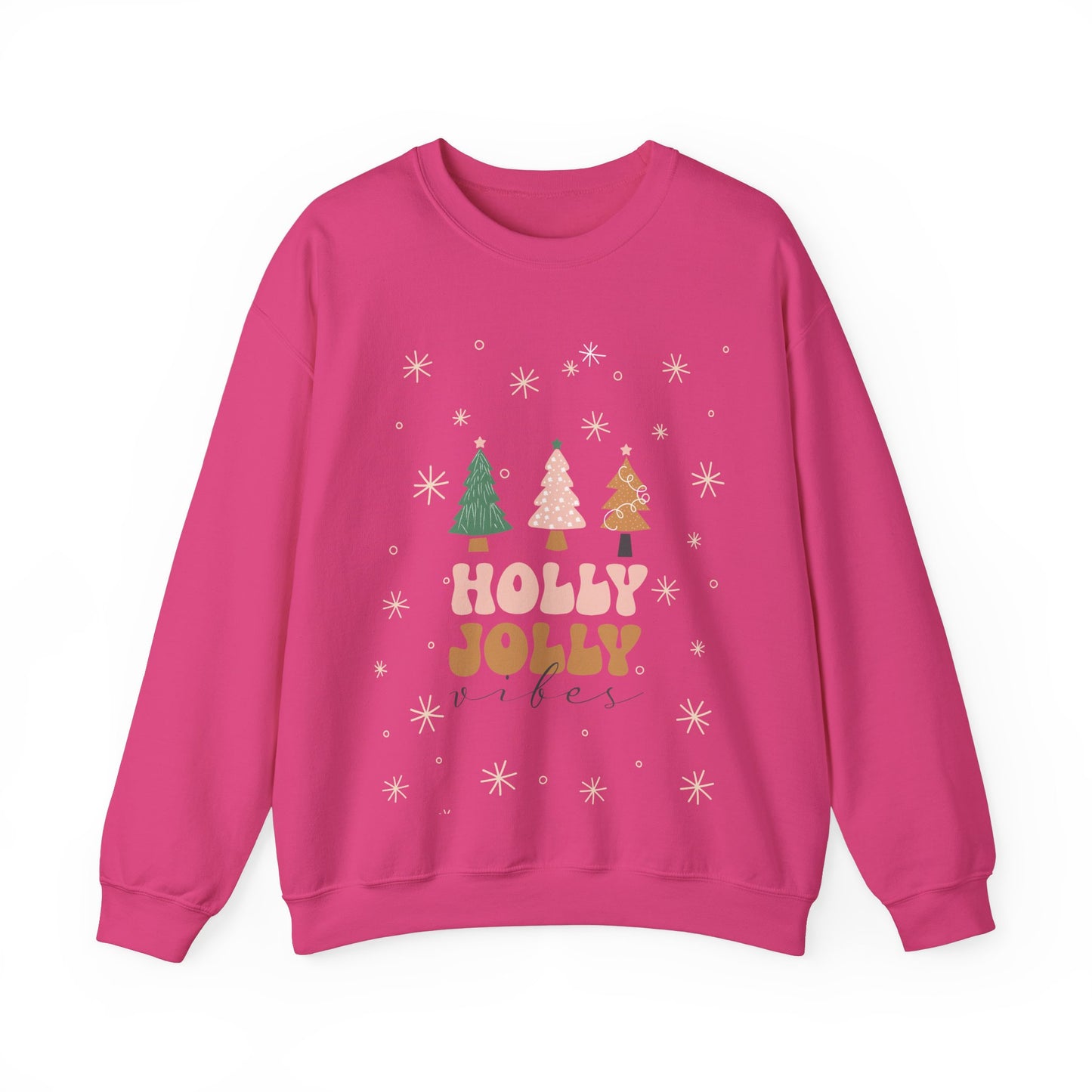 Unisex Heavy Blend Crewneck Sweatshirt Holly Jolly Vibes 🎄✨🌟